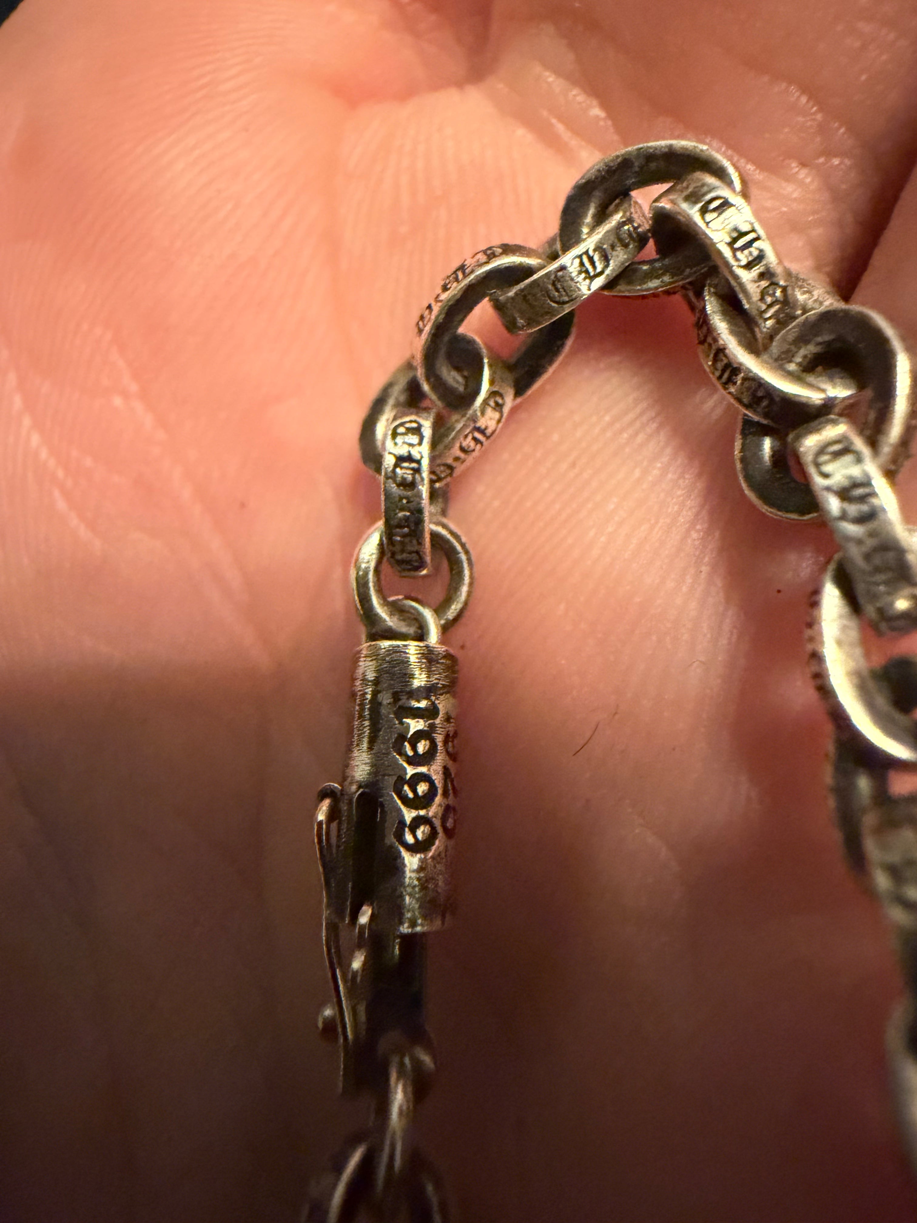 Chrome Hearts .925 Silver Paper Chain Necklace Accessories
