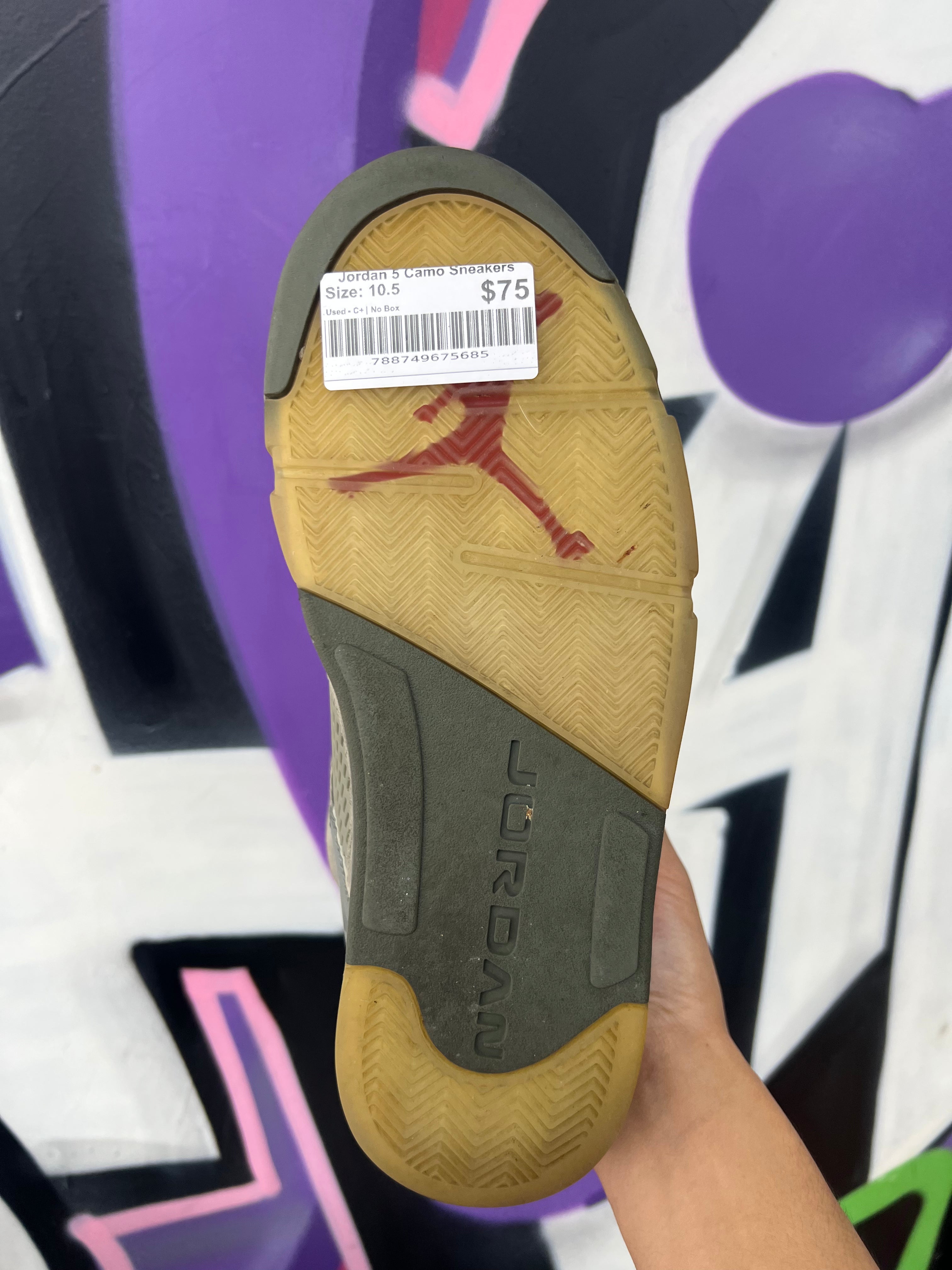 Jordan 5 Camo Sneakers