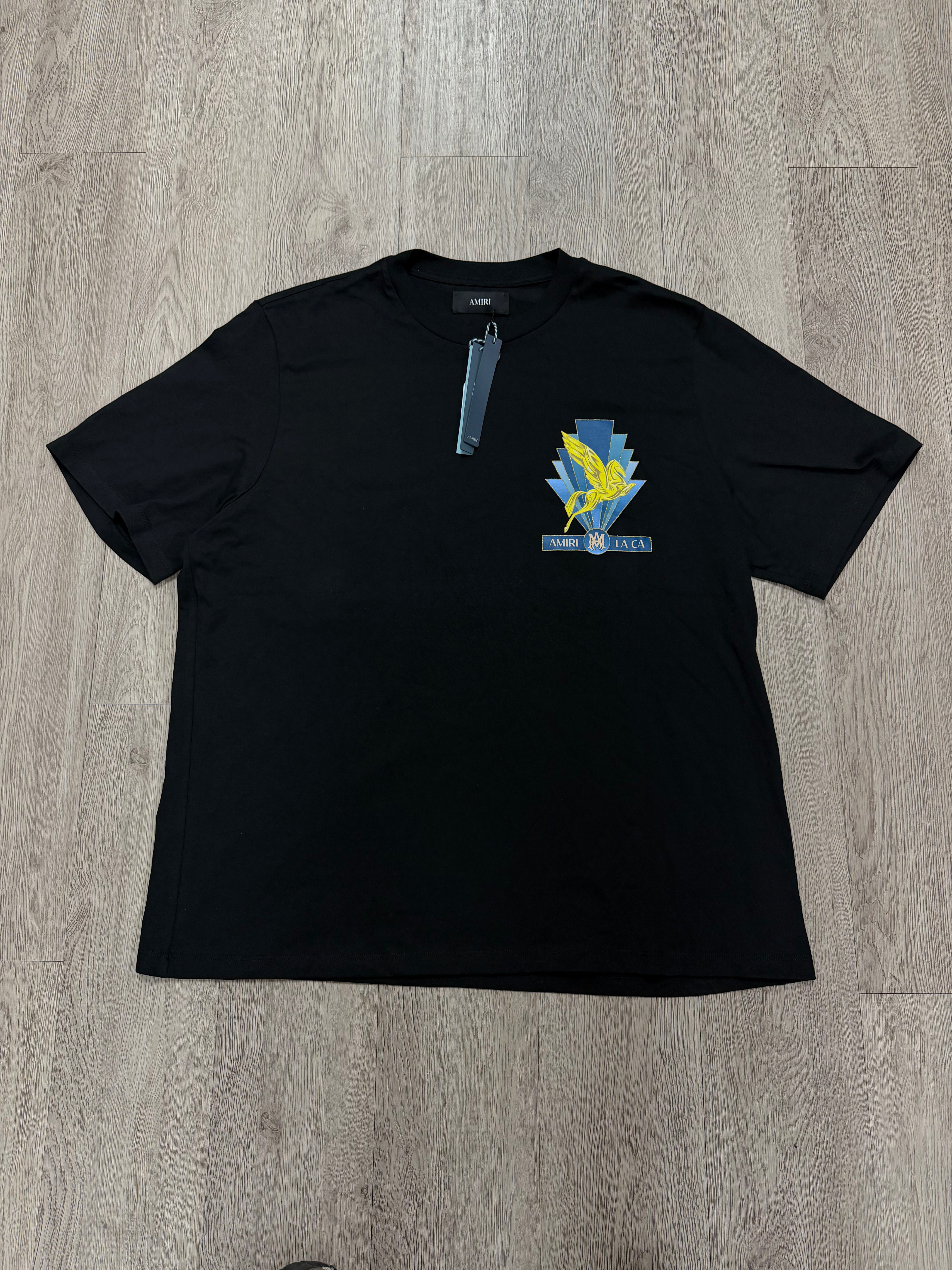 Amiri Black Pegasus La Ca Tee