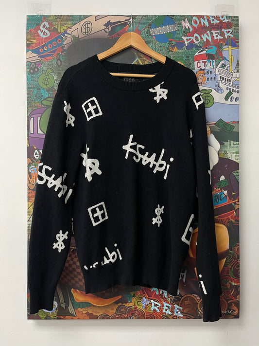 Ksubi Black White Crewneck  Used