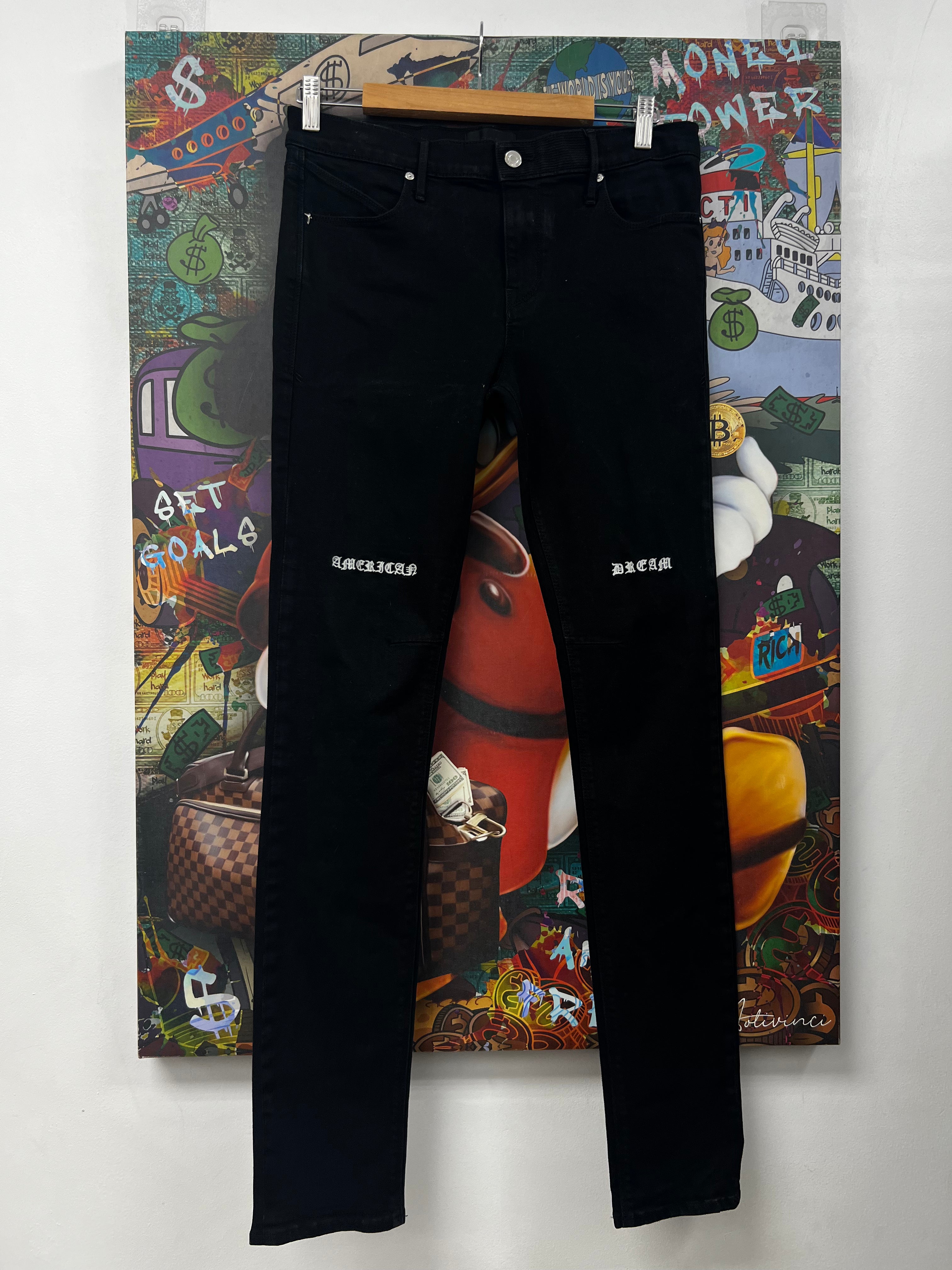RTA Black American Dream Jeans