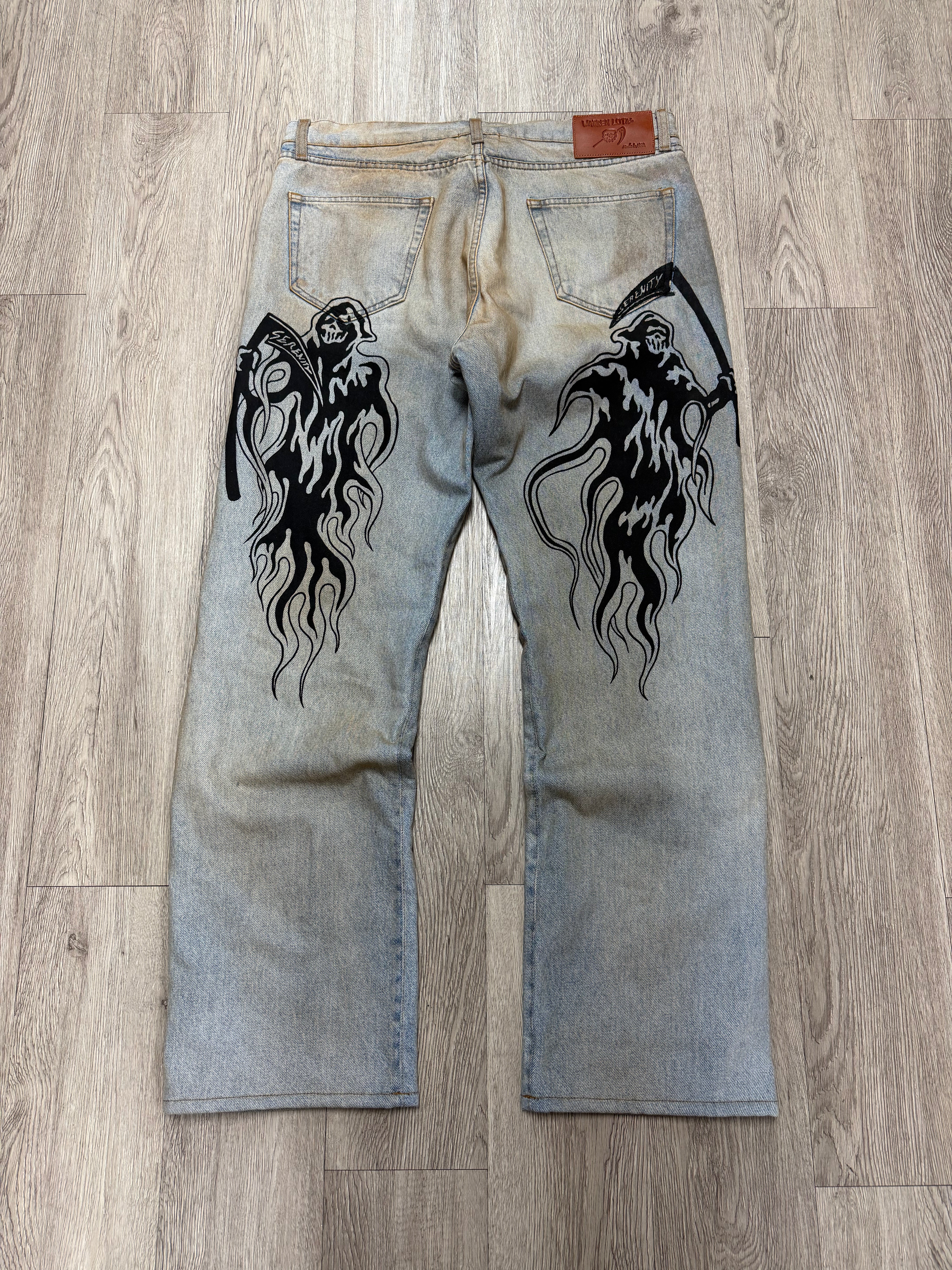 Warren Lotas Vintage Wash Reaper Denim Jeans