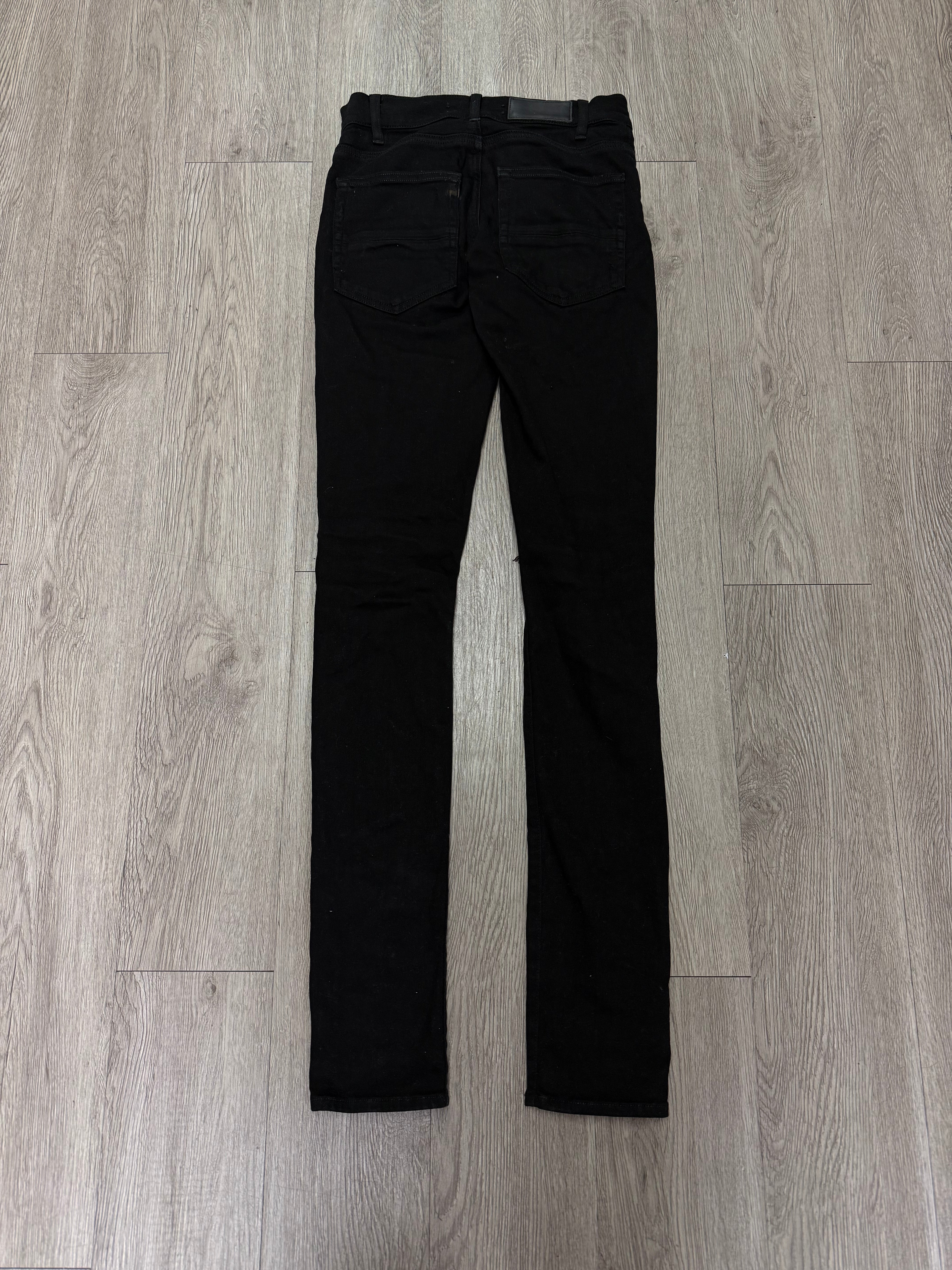 Amiri MX1 Black Red Paisley Patch Jeans