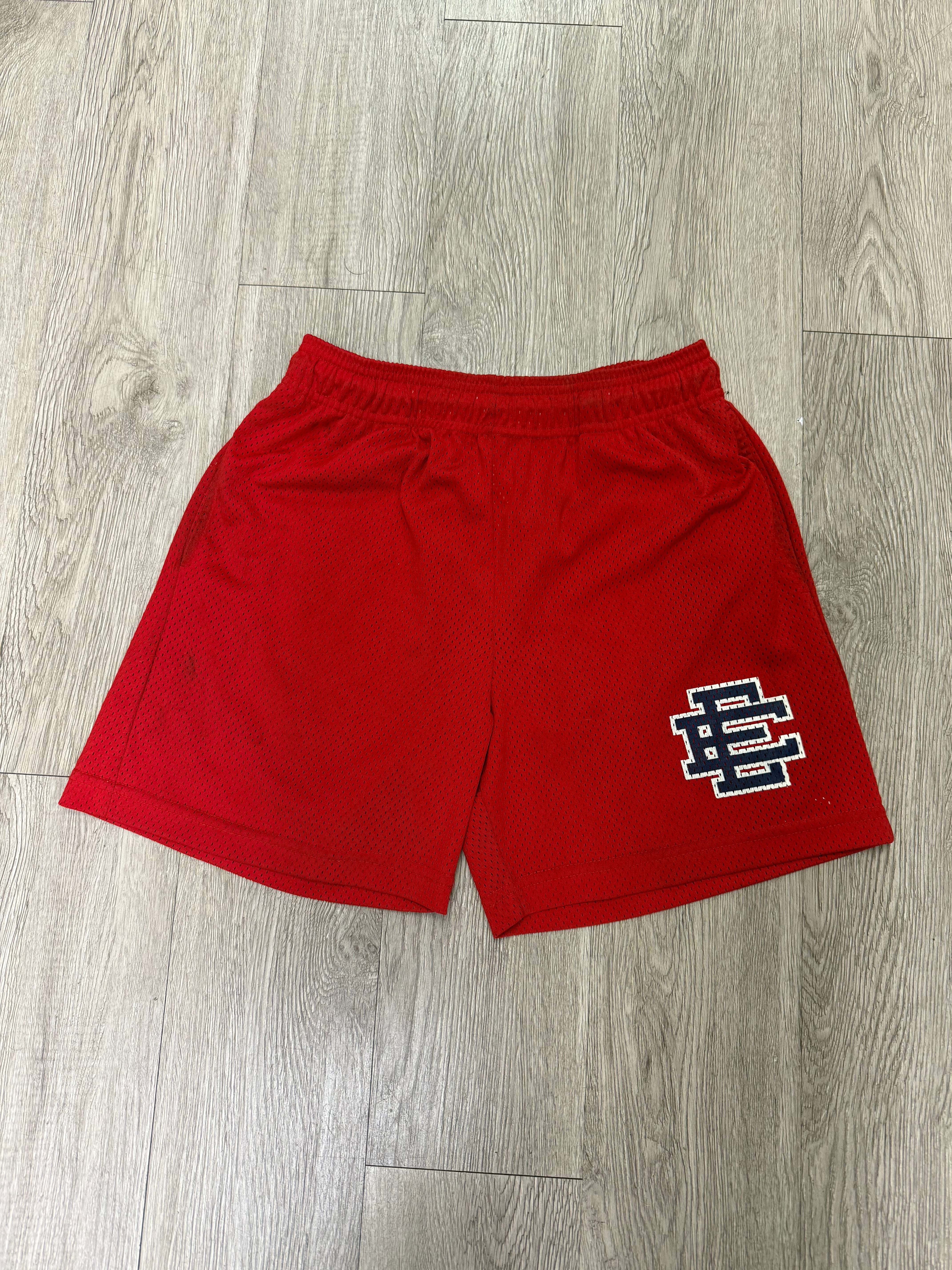 Eric Emanuel Red Navy Basics Shorts