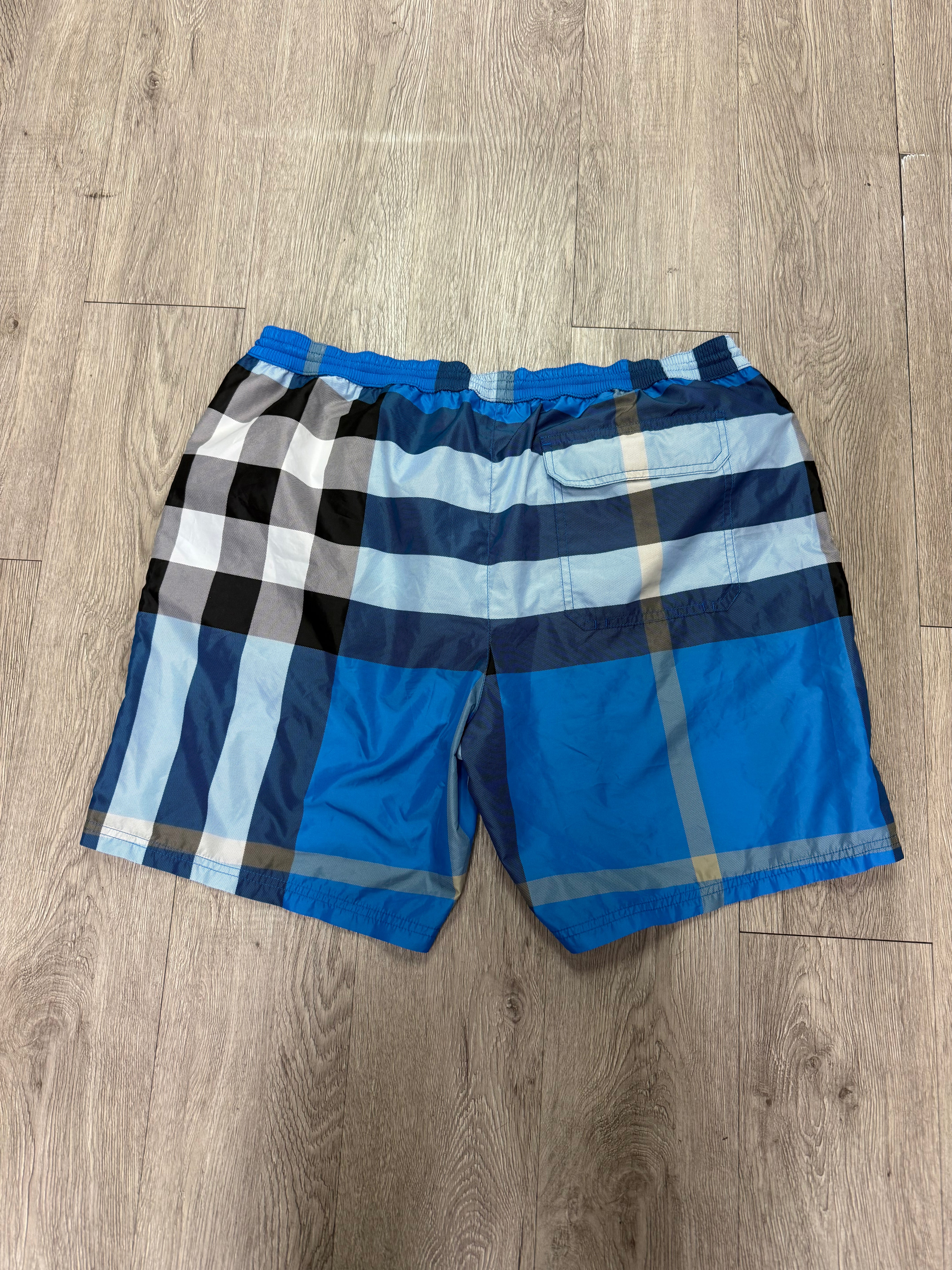 Burberry Blue Monogram Swim Trunks
