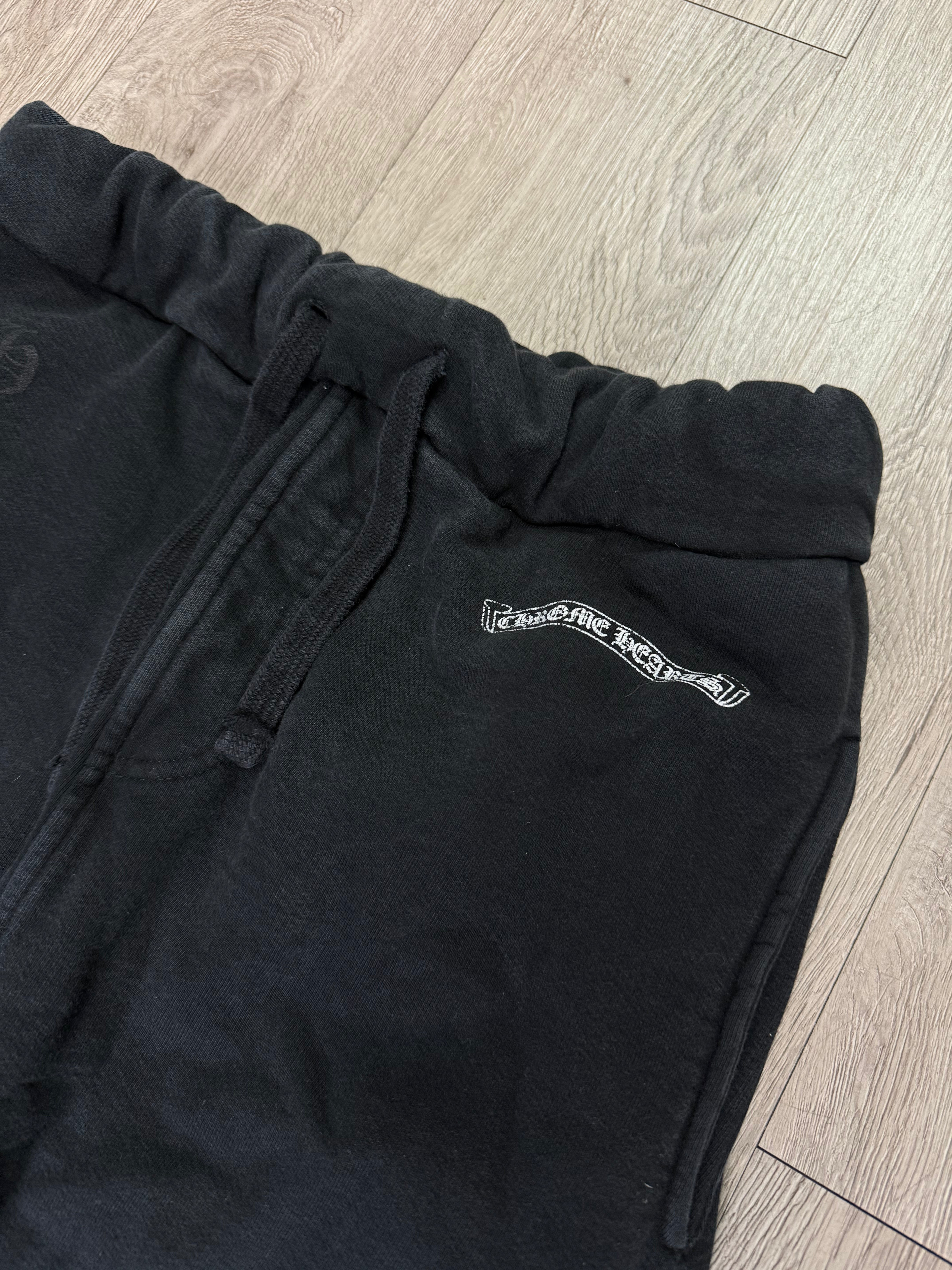 Chrome Hearts Black Scroll Logo Sweats