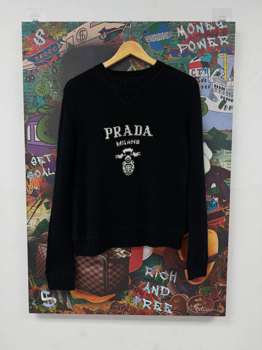 Prada Cashmere Sweater Black Used 36 (Small)