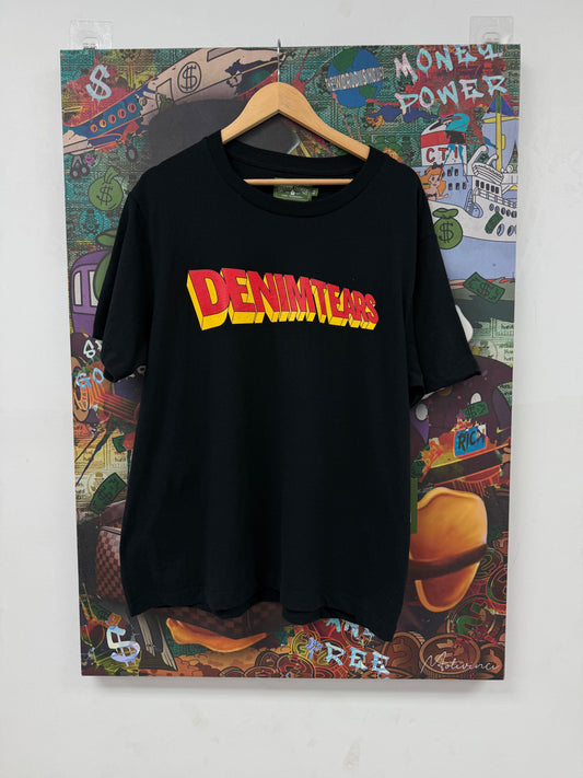 Denim Tears Black Red Tee Used XL