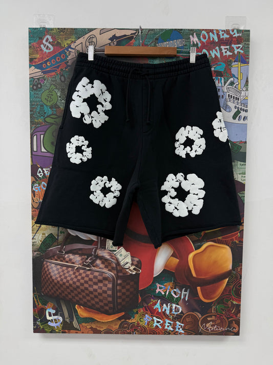 Denim Tears Shorts Cotton Wreath Black (L XL XXL) New