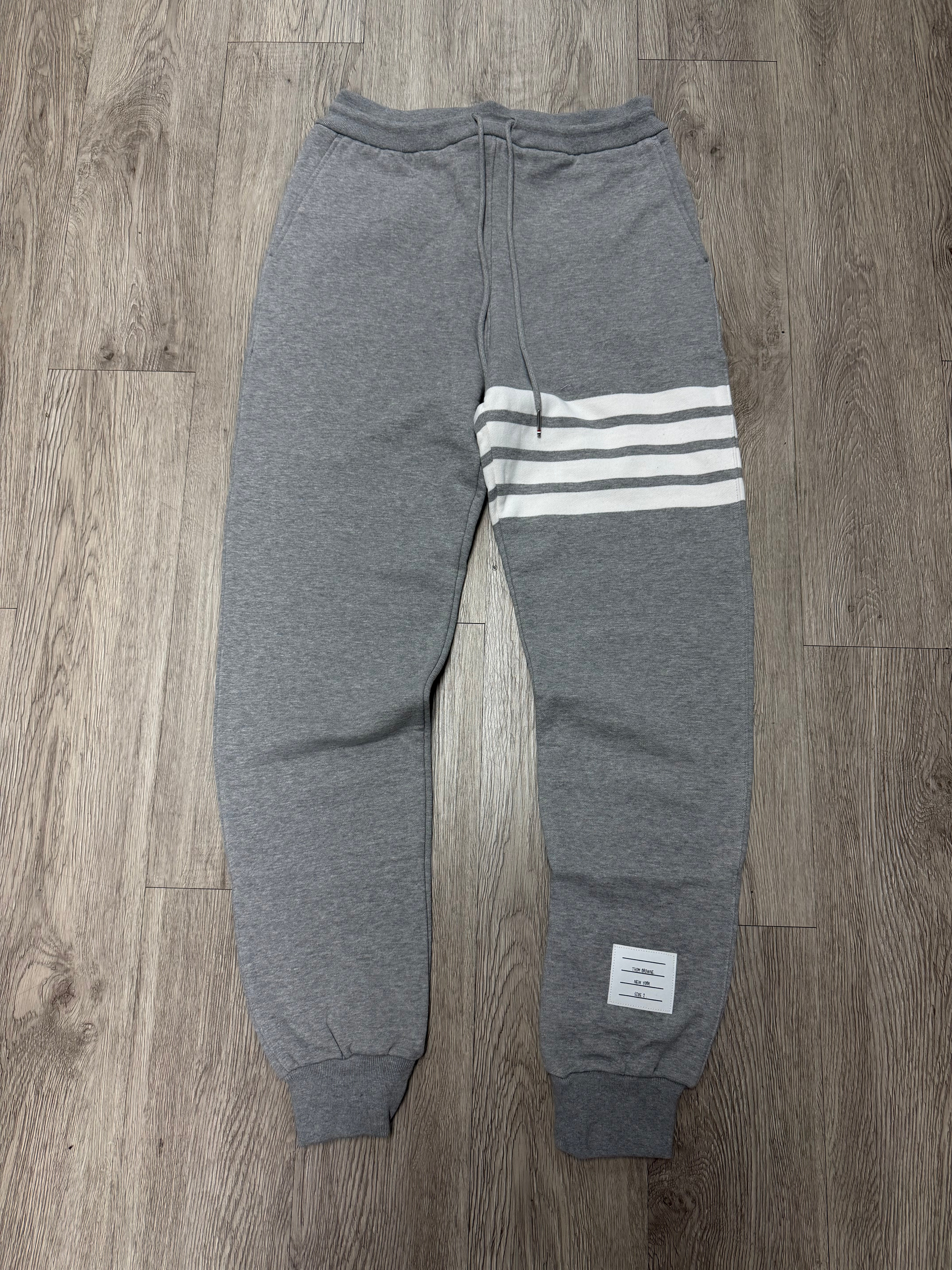 Thom Browne Light Grey White Bar (3) Sweats
