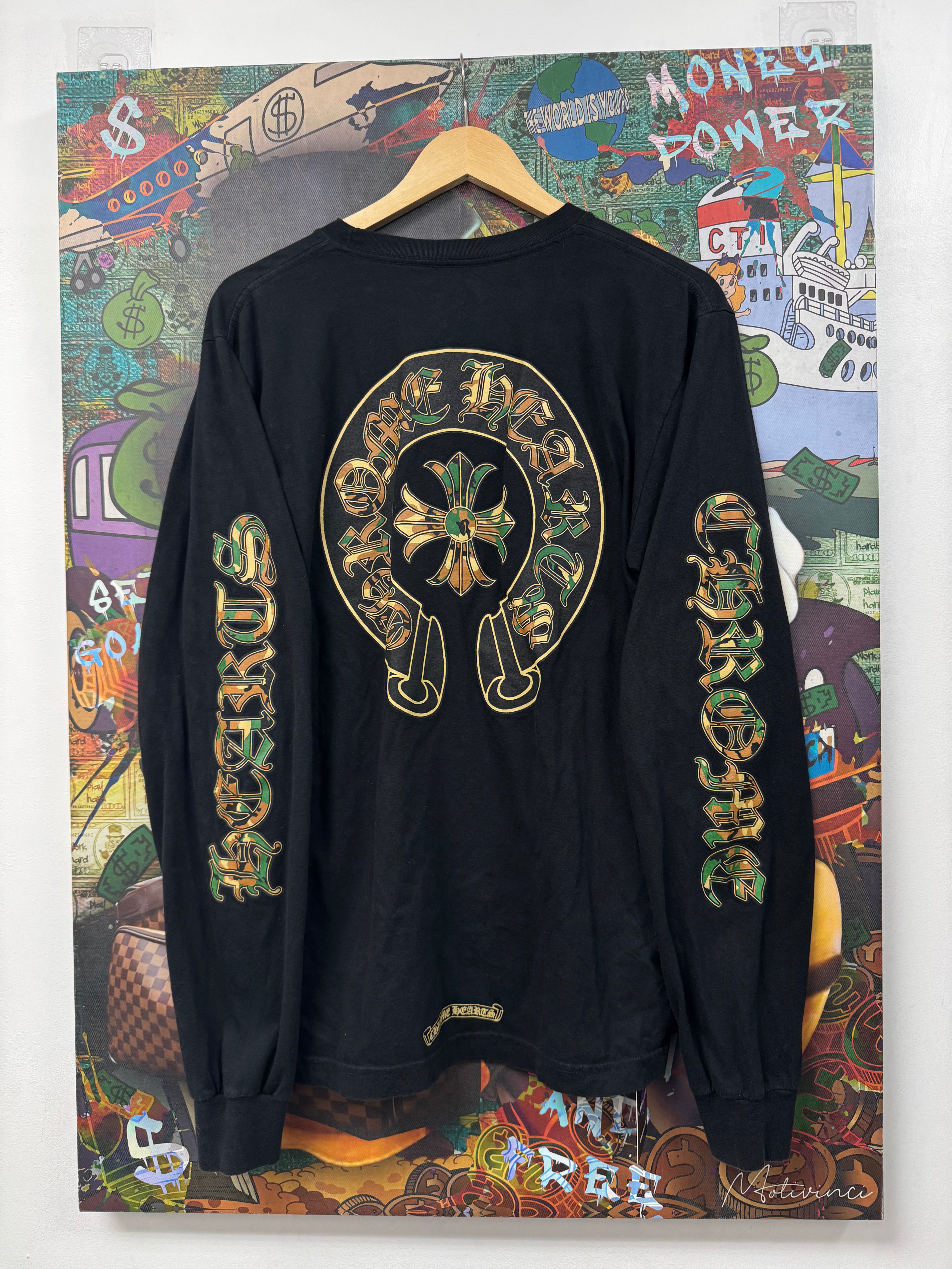 Chrome Hearts Camo King Taco Long Sleeve