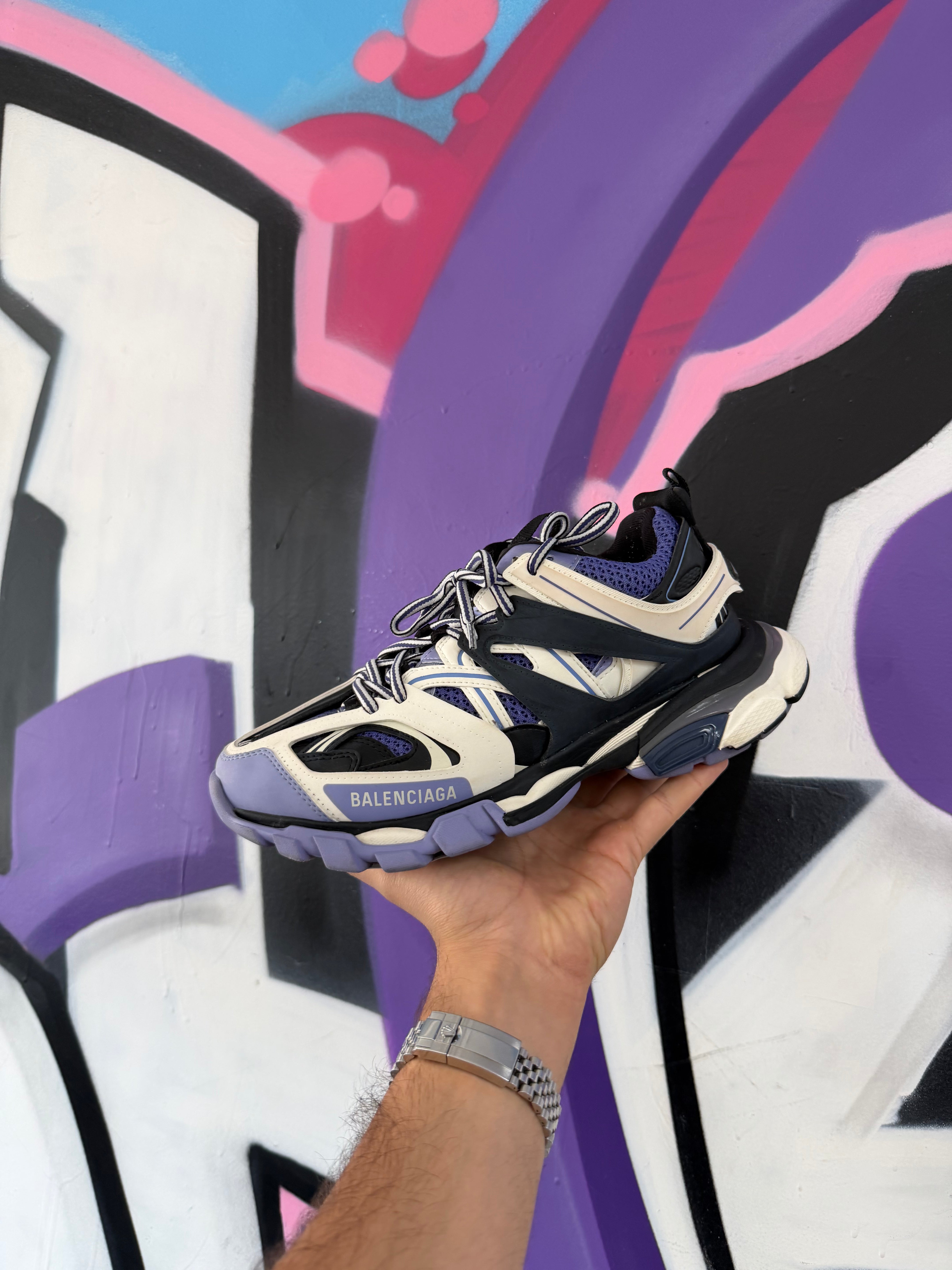 Balenciaga Lilac Track Sneakers