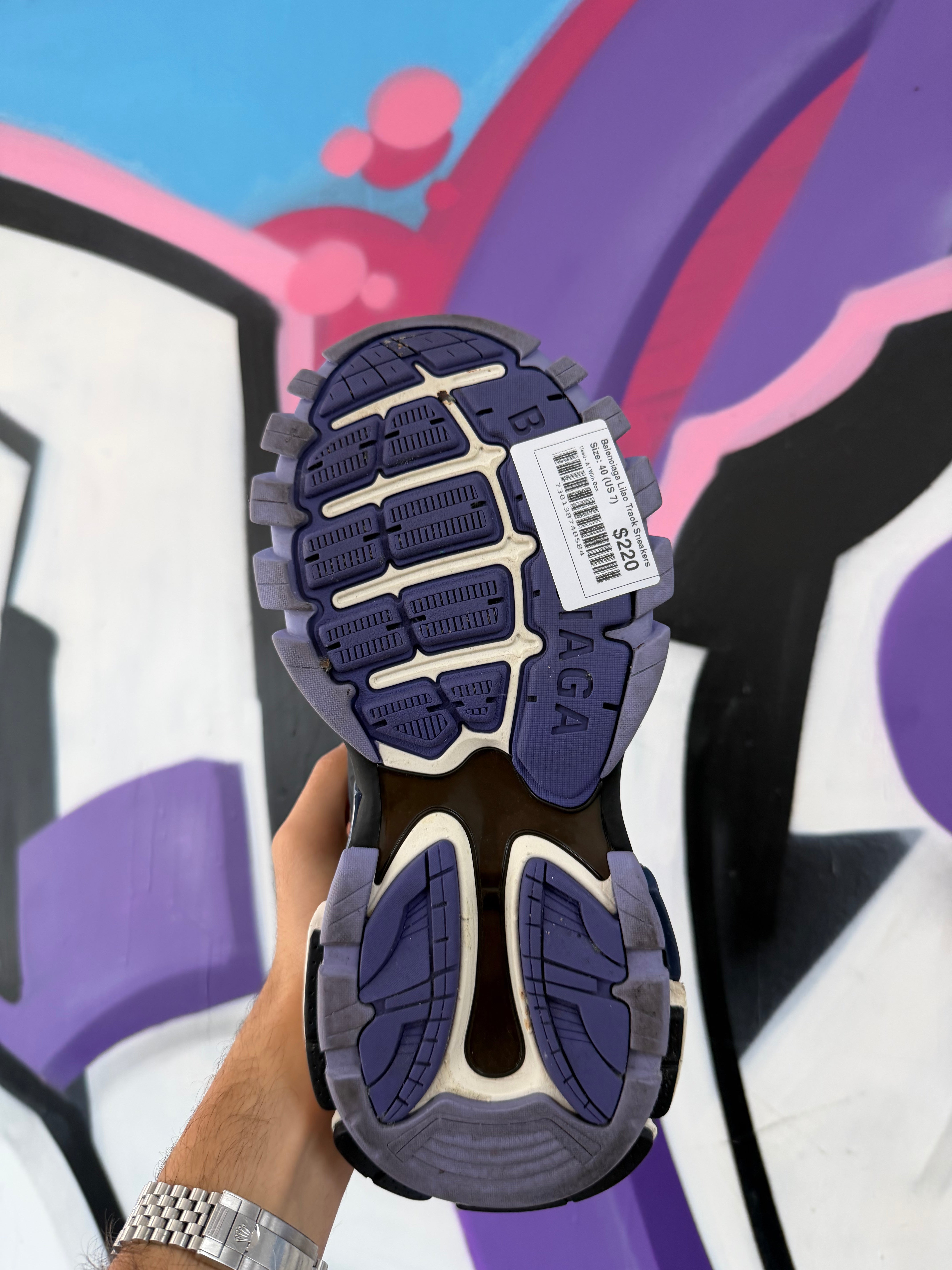 Balenciaga Lilac Track Sneakers
