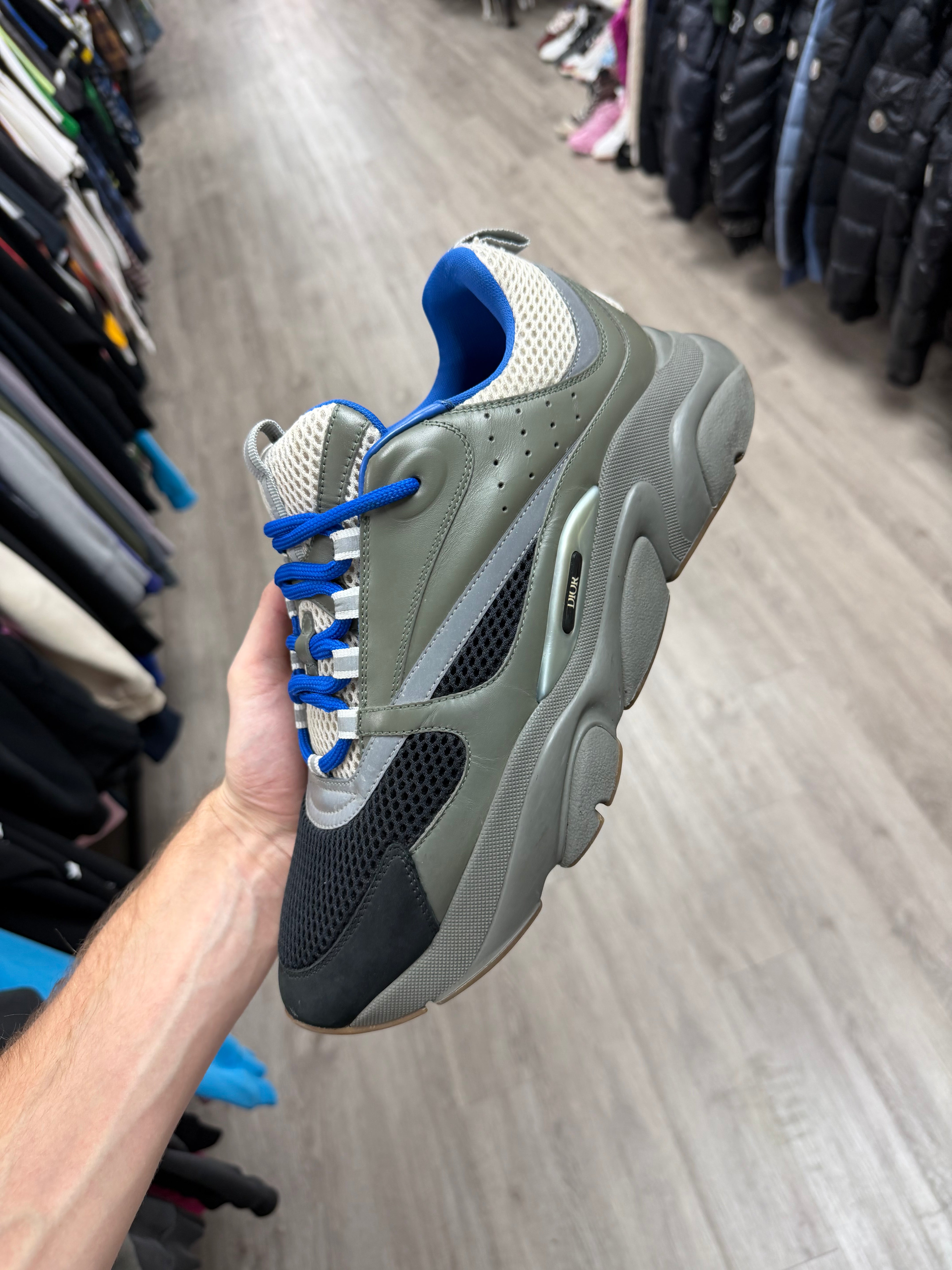 Dior B22 Olive Blue Black Used 46 (US 13) No Box