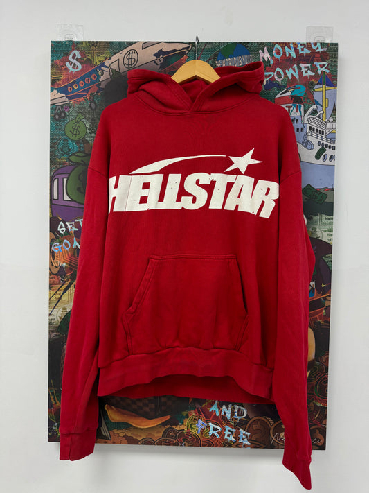 Hellstar Uniform Hoodie Red New Large In Plastic