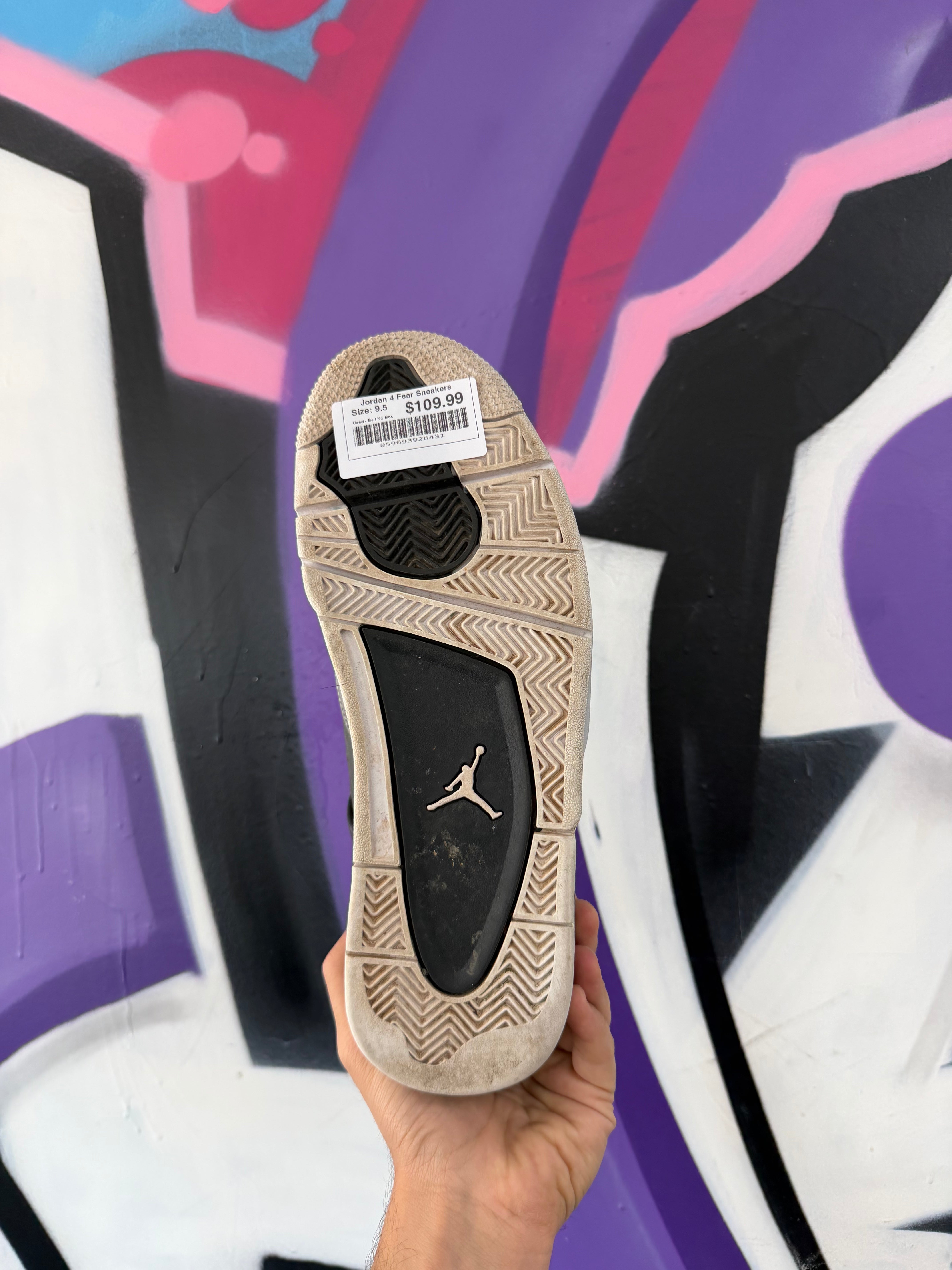 Jordan 4 Fear Sneakers