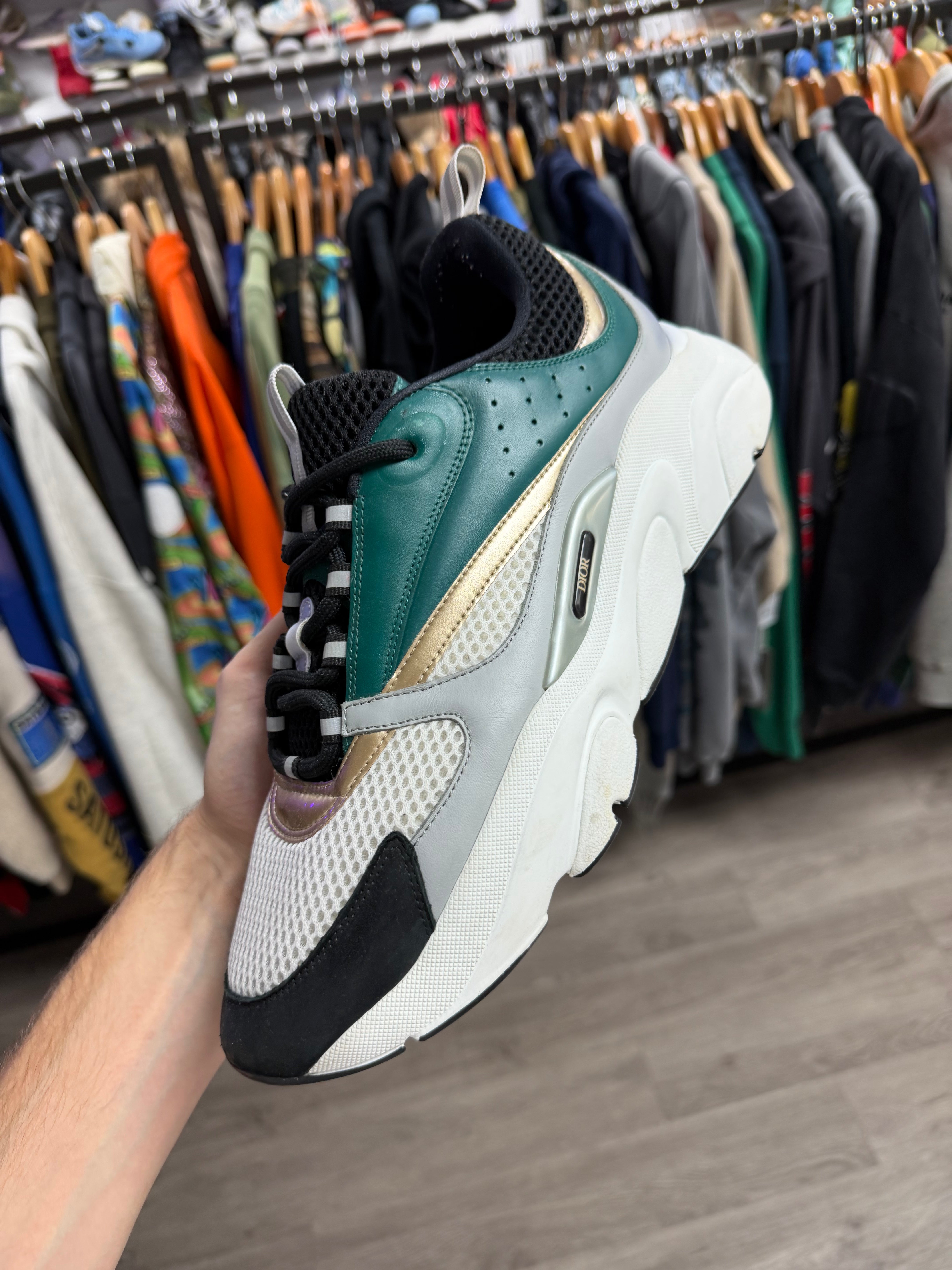 Dior B22  Green Gold 46 (US 13) Used With Box