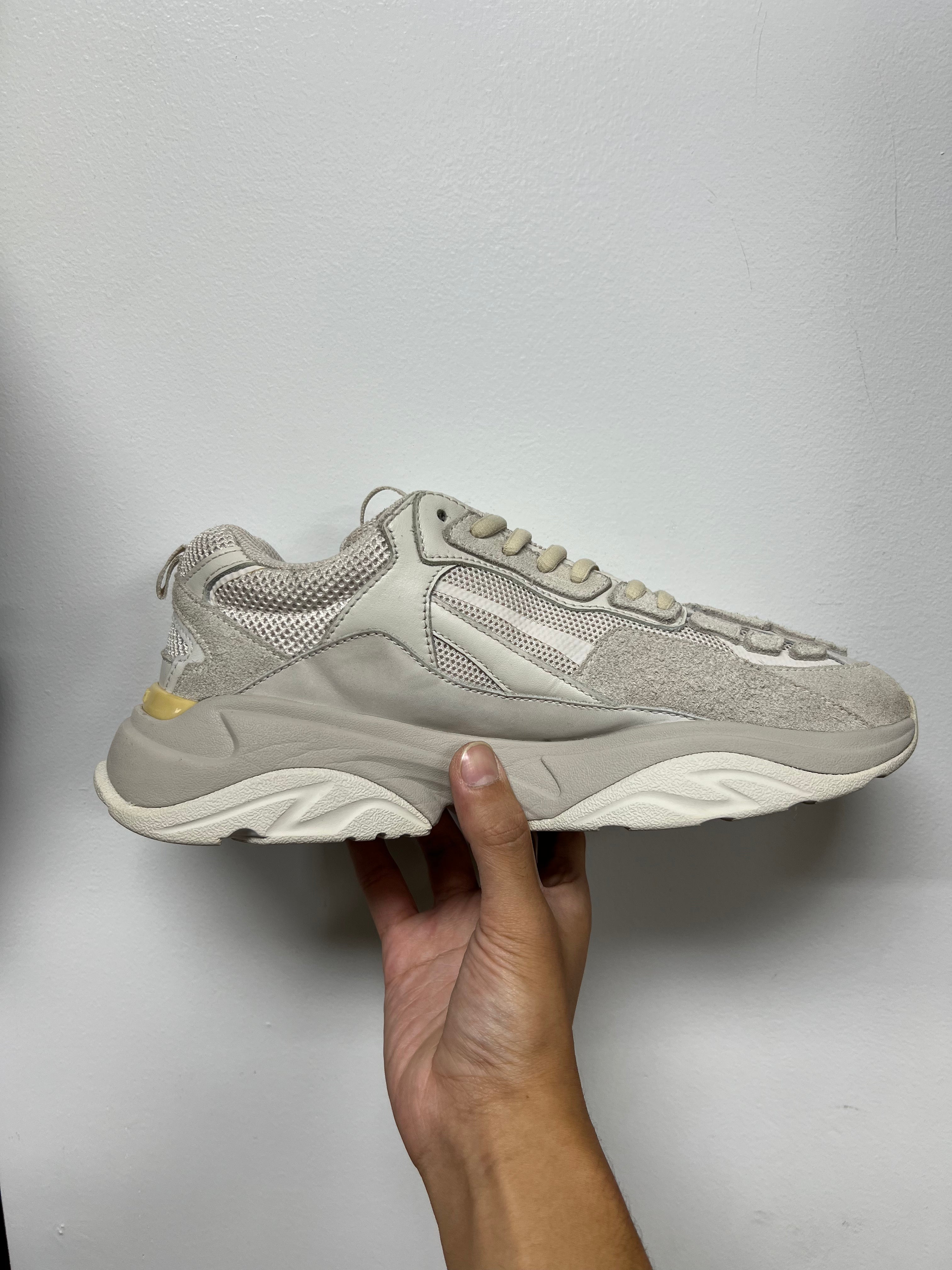 Amiri Stone Grey Bone Runner Sneakers