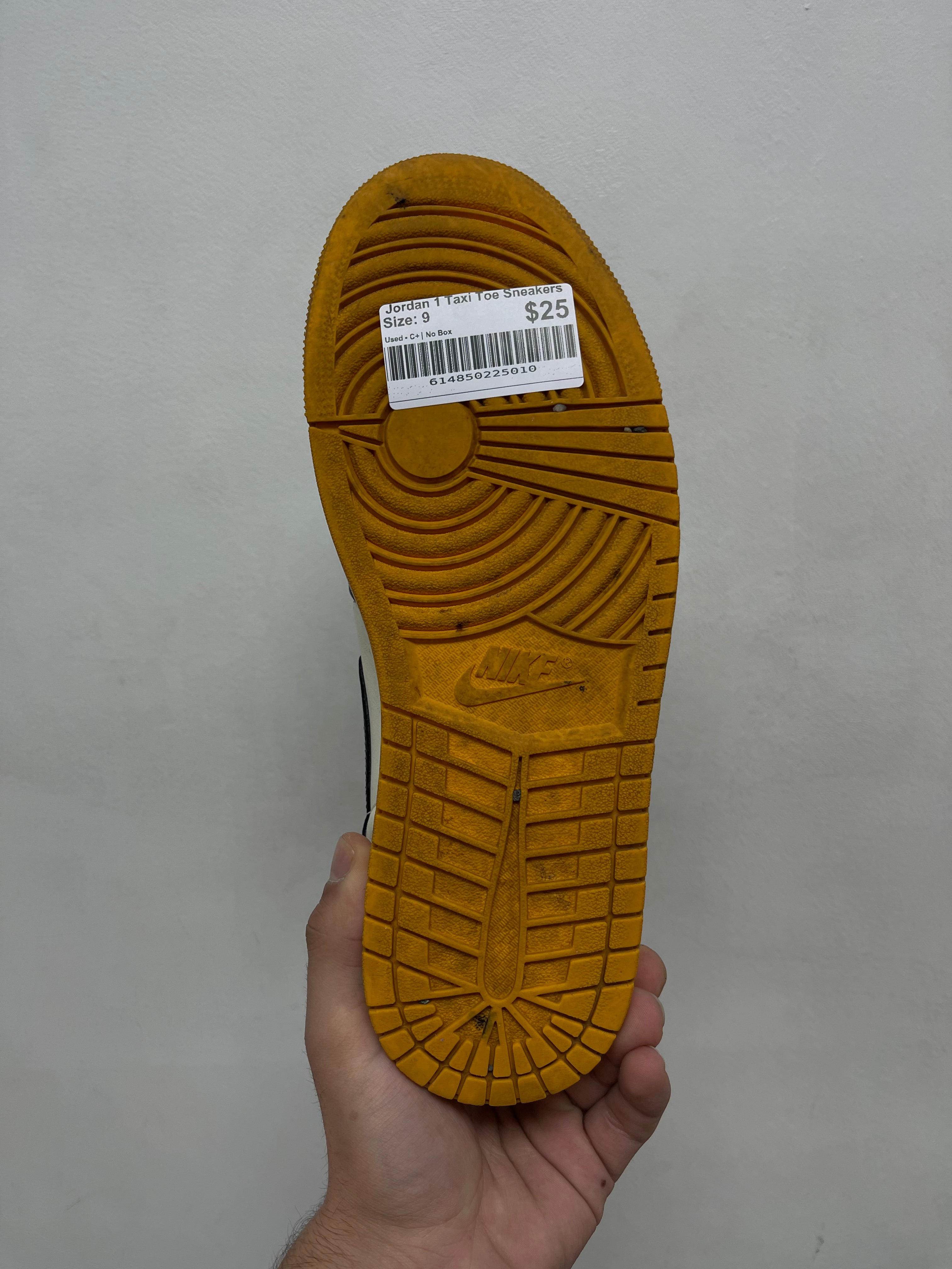 Jordan 1 Taxi Toe Sneakers