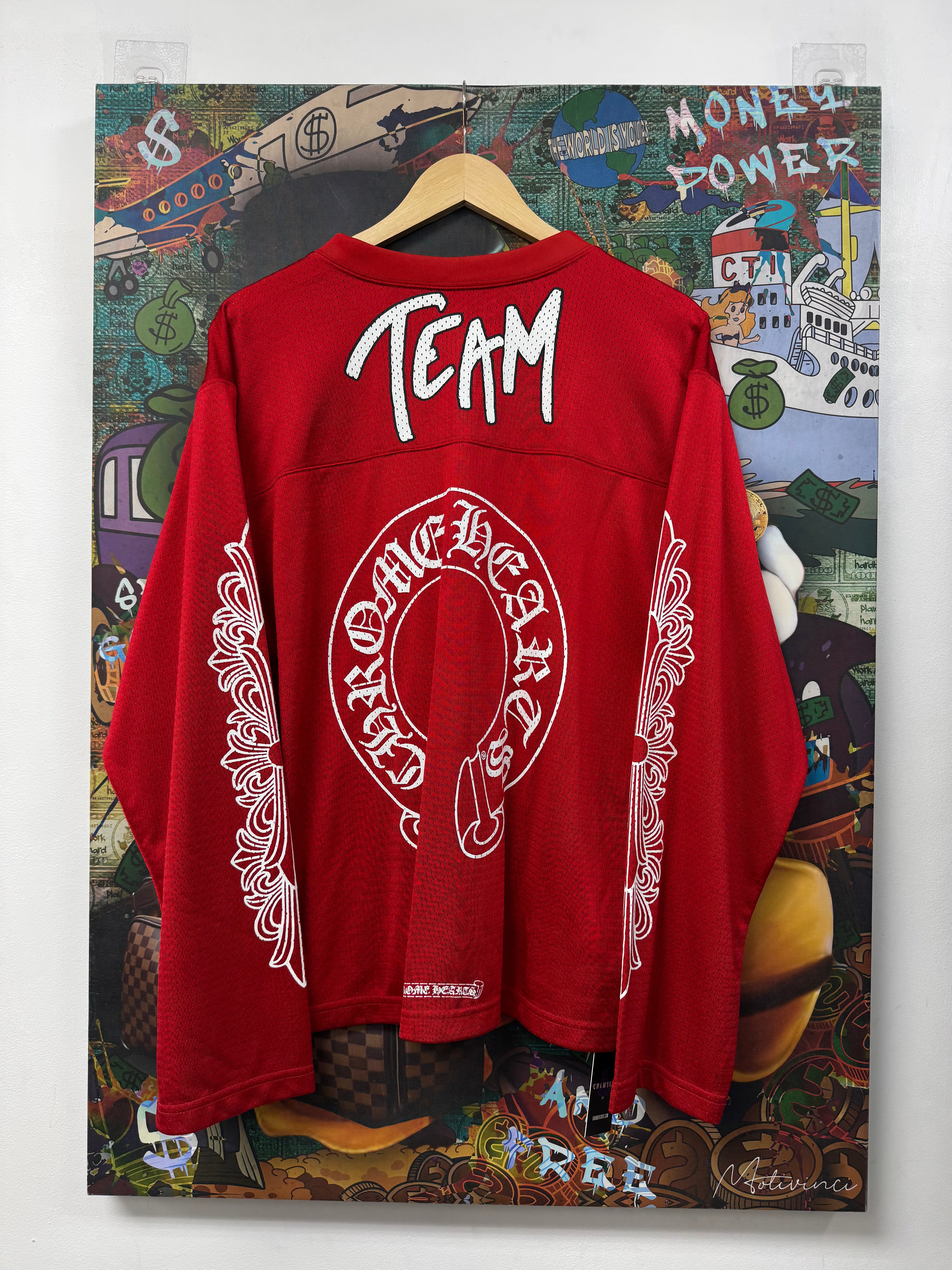 Chrome Hearts Matty Boy Red Form Long Sleeve Jersey