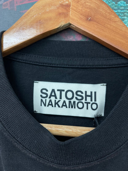 Satoshi Nakamoto Smiley Tee  New With Tags