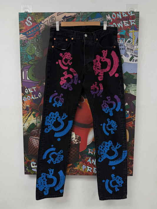 Denim Tears Jeans Black BSTROY Used 33