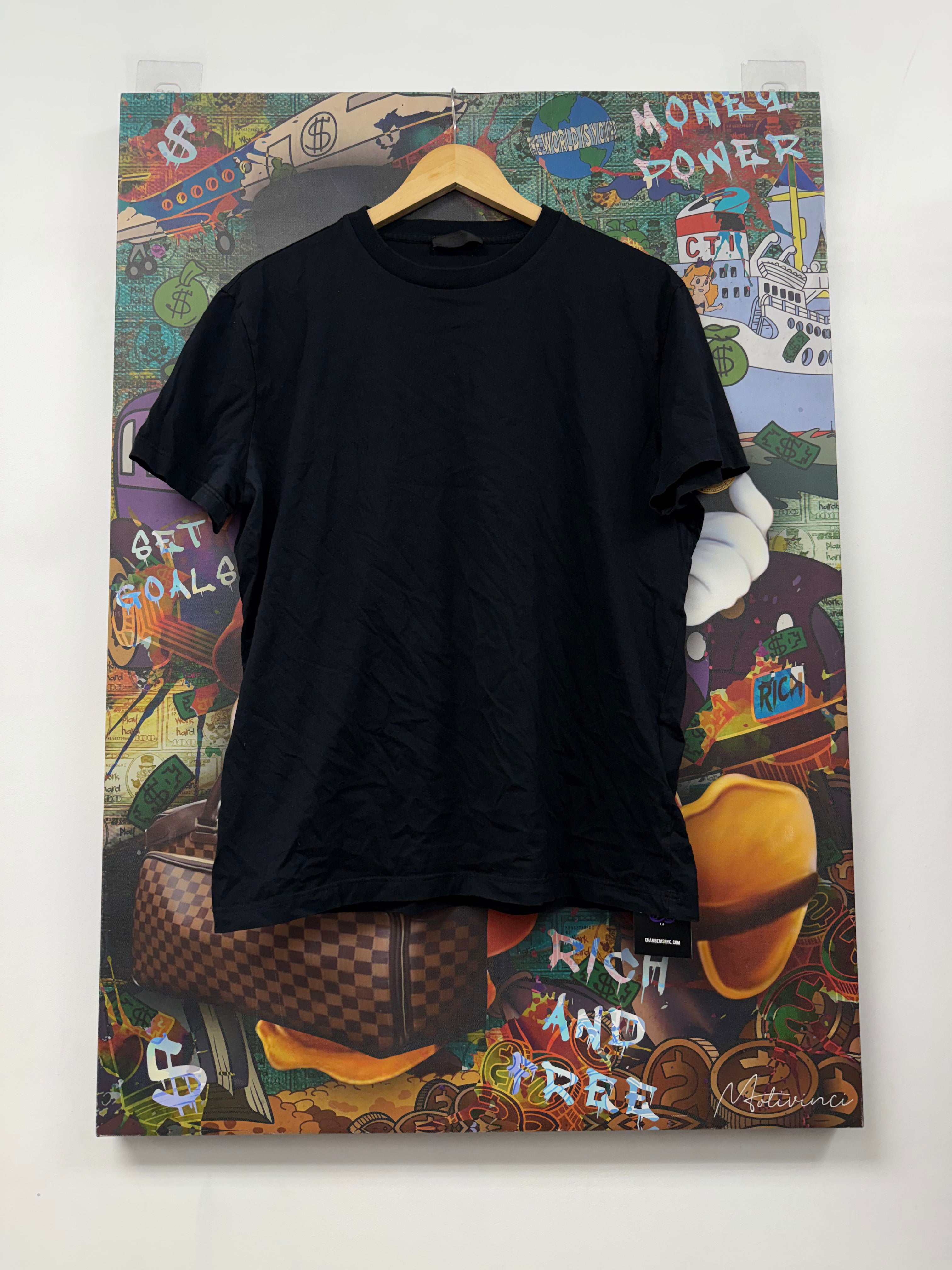 Prada Black Tonal Logo Tee