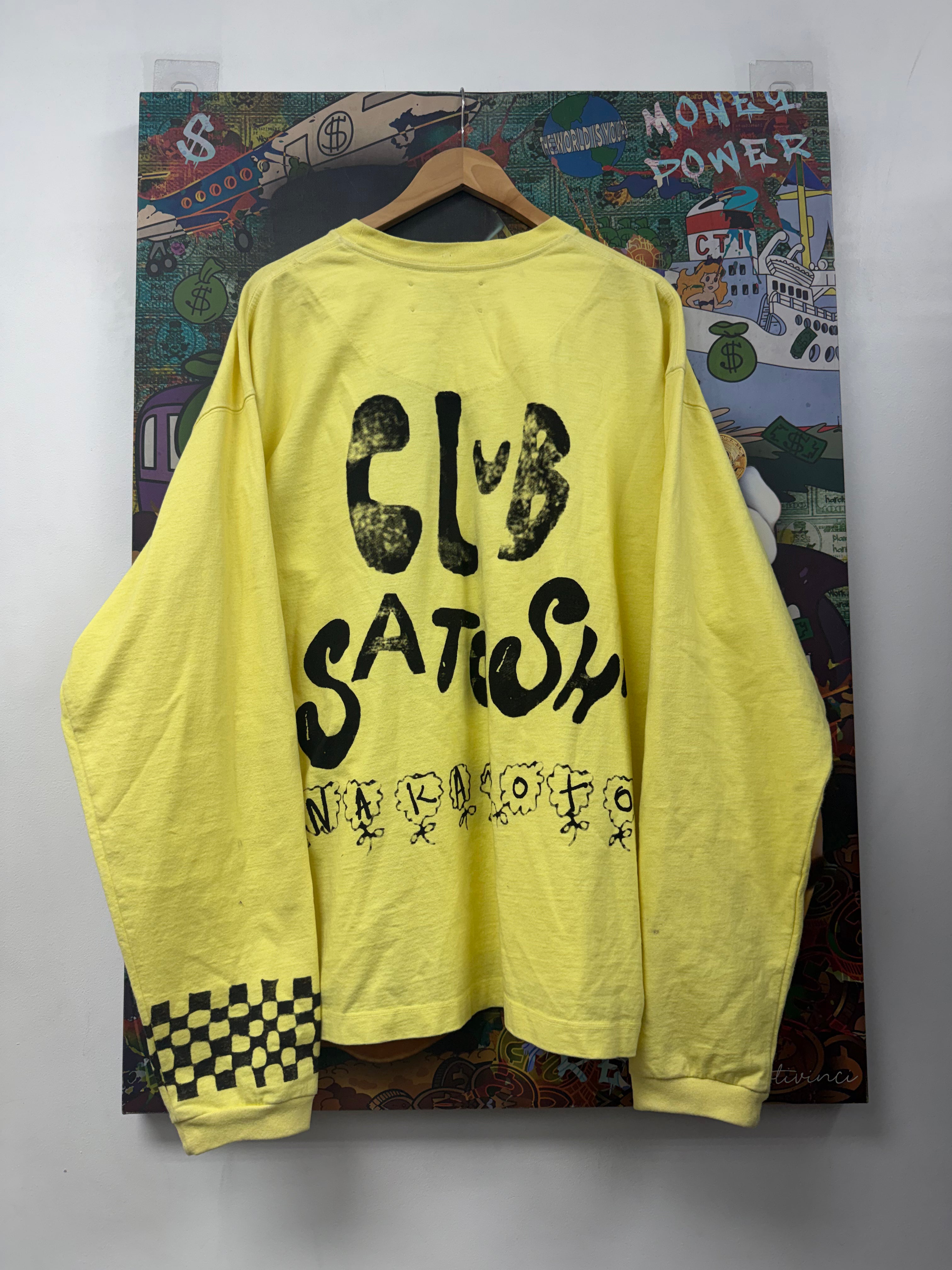 Satoshi Nakamoto Yellow Acid Long Sleeve