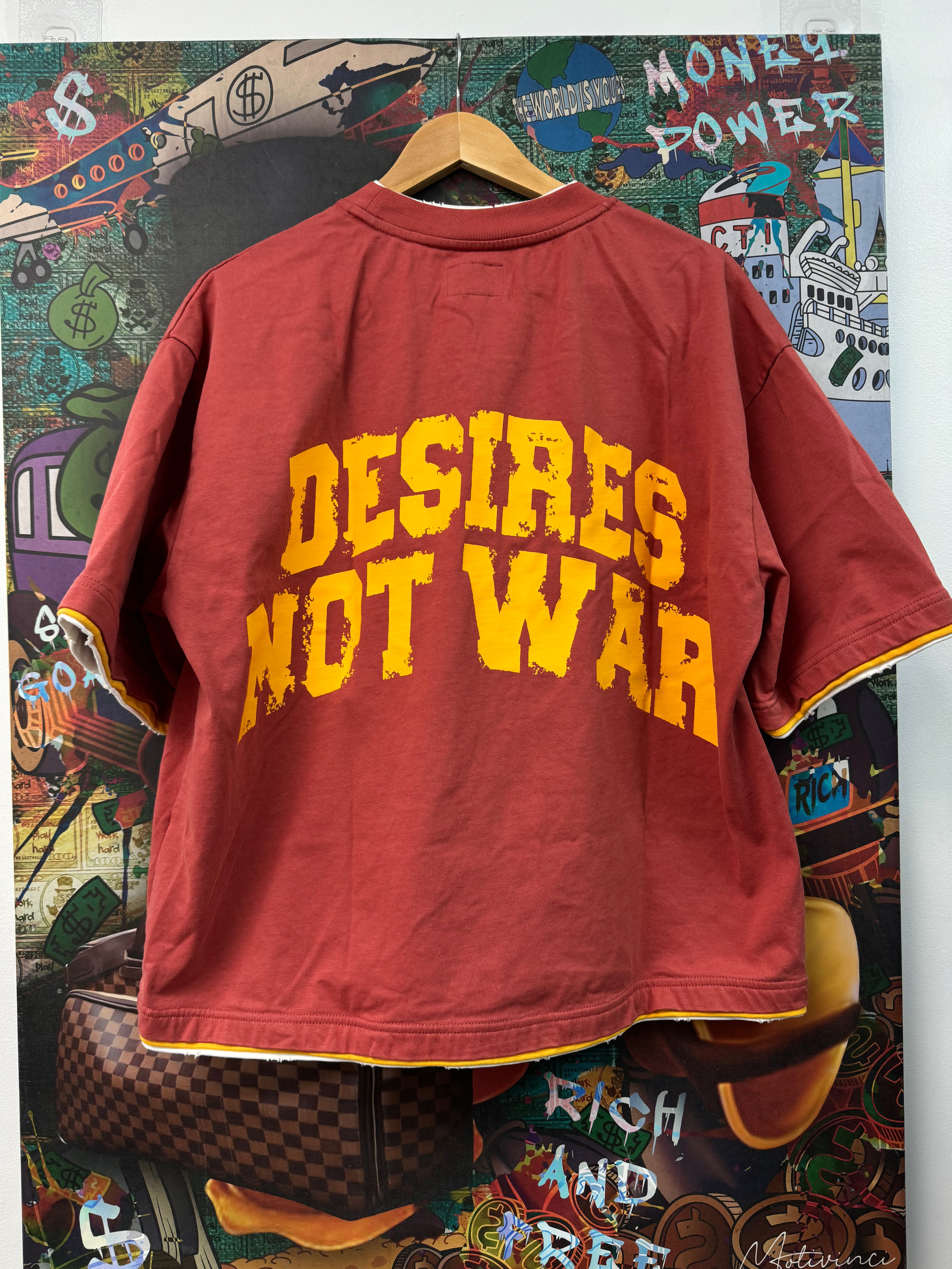 Bottega Desires Red Yellow War Tee