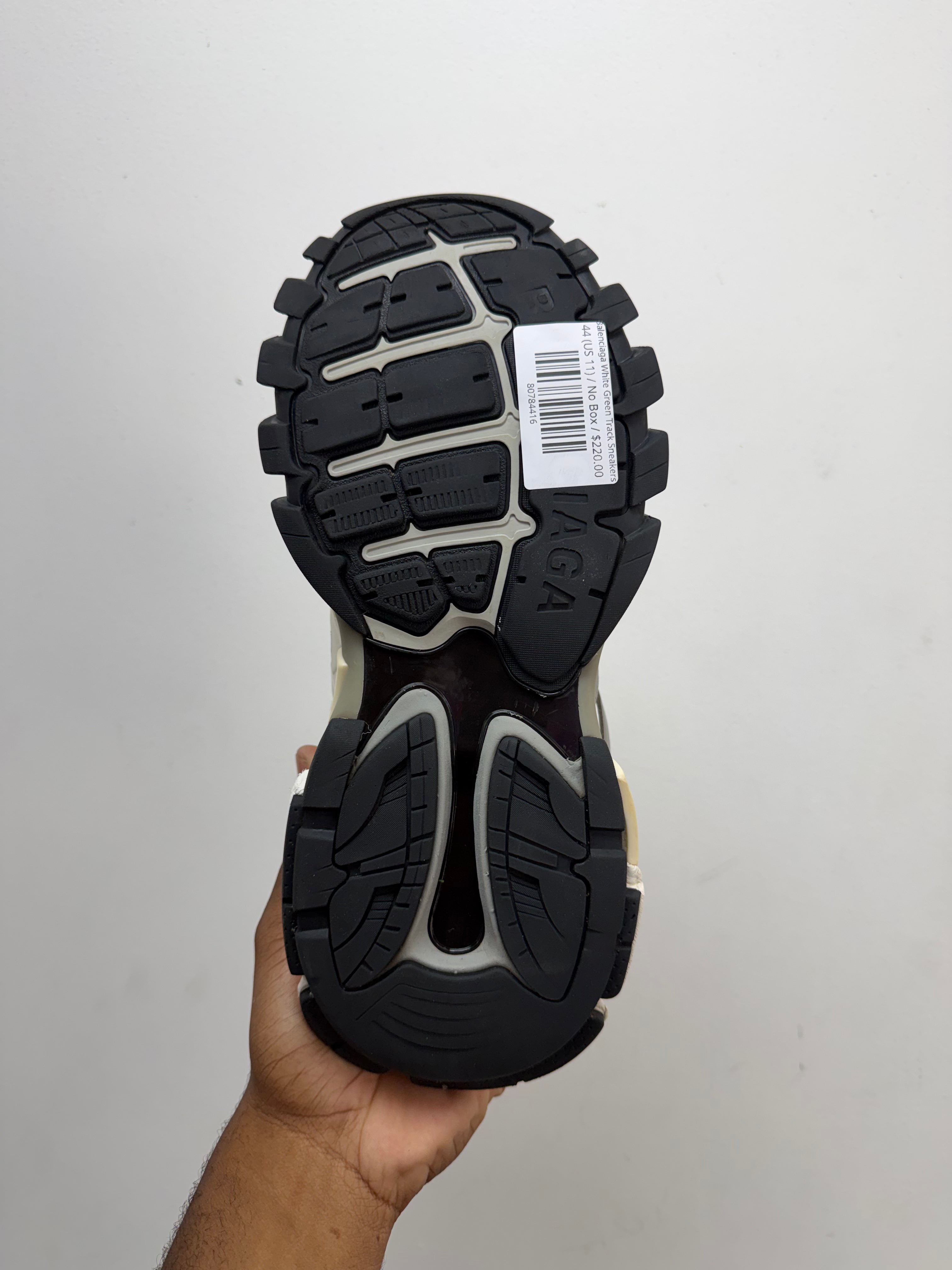 Balenciaga White Green Track Sneakers