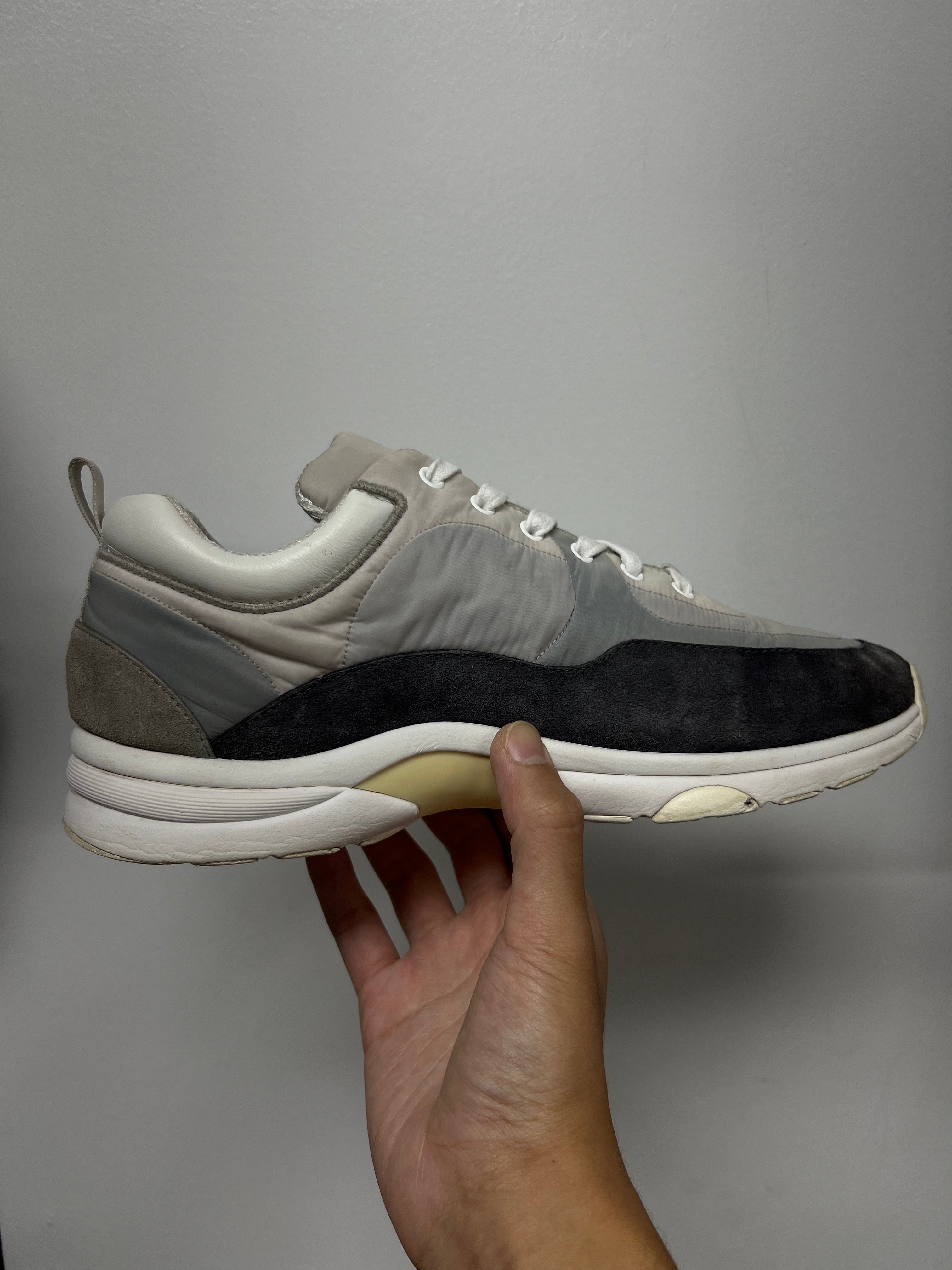 Chanel Grey CC Logo Runner Sneakers