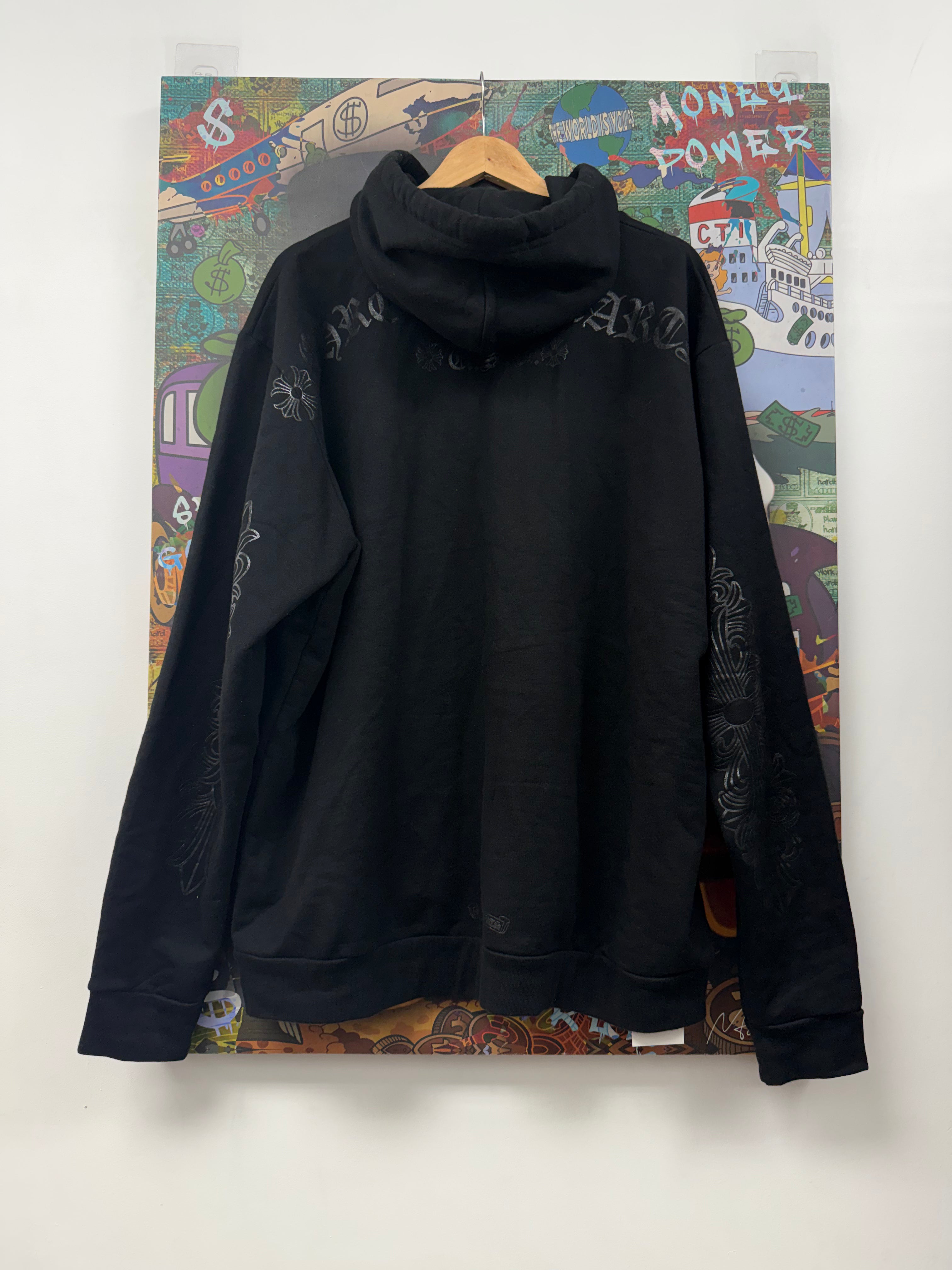 Chrome Hearts Black Floral Horseshoe Online Hoodie