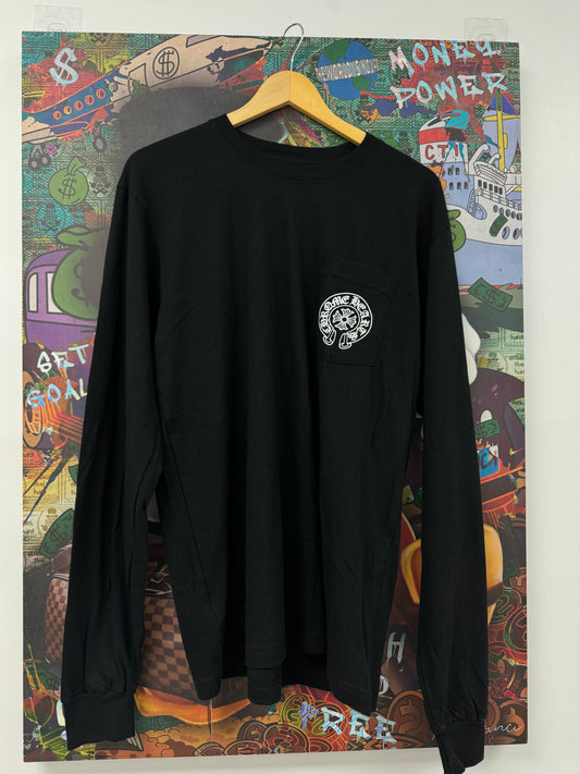 Chrome Hearts Paris Scroll Logo LS New Large N/A