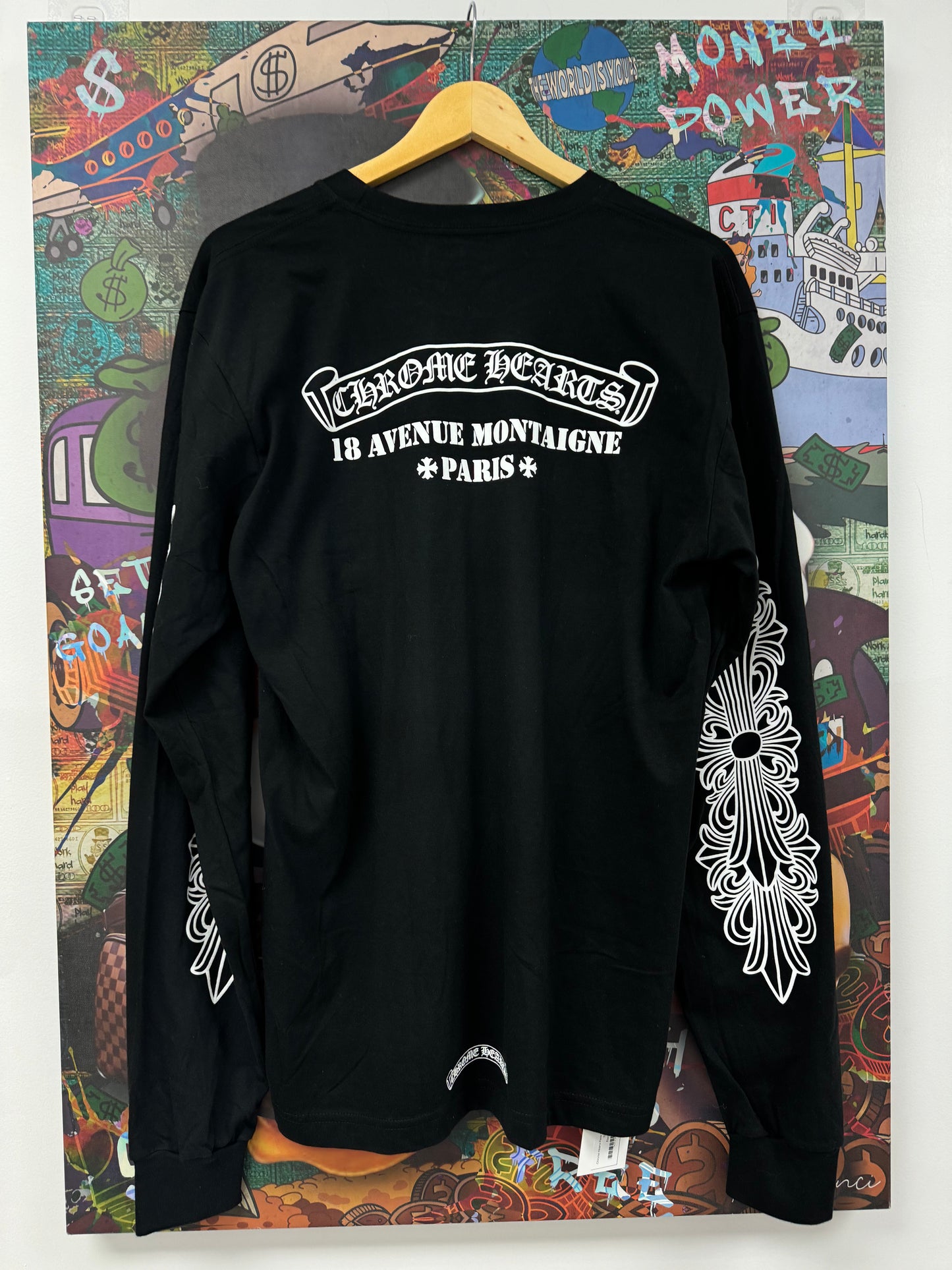 Chrome Hearts Paris Scroll Logo LS New Large N/A