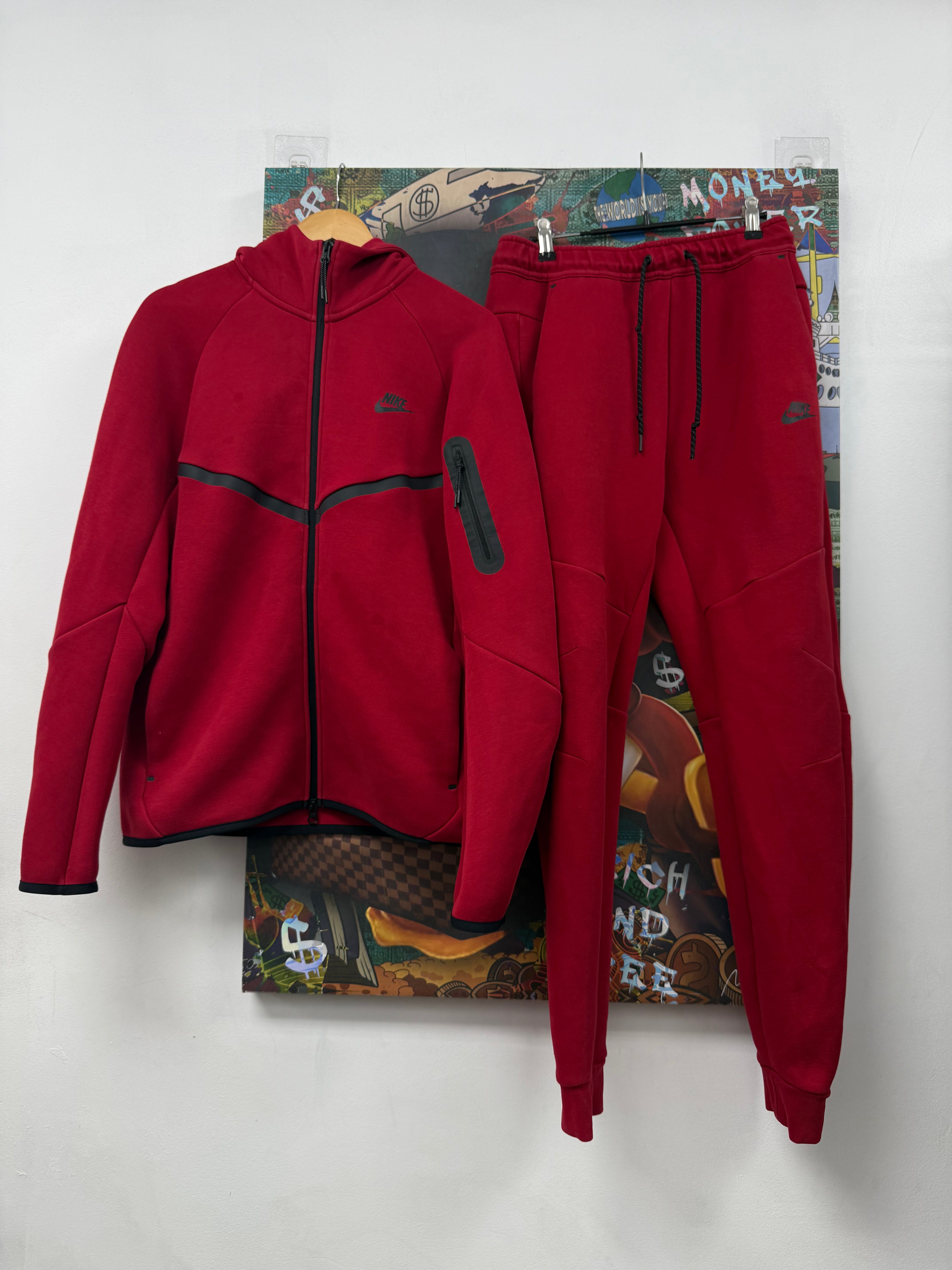 Nike Red Tech Sweatsuit