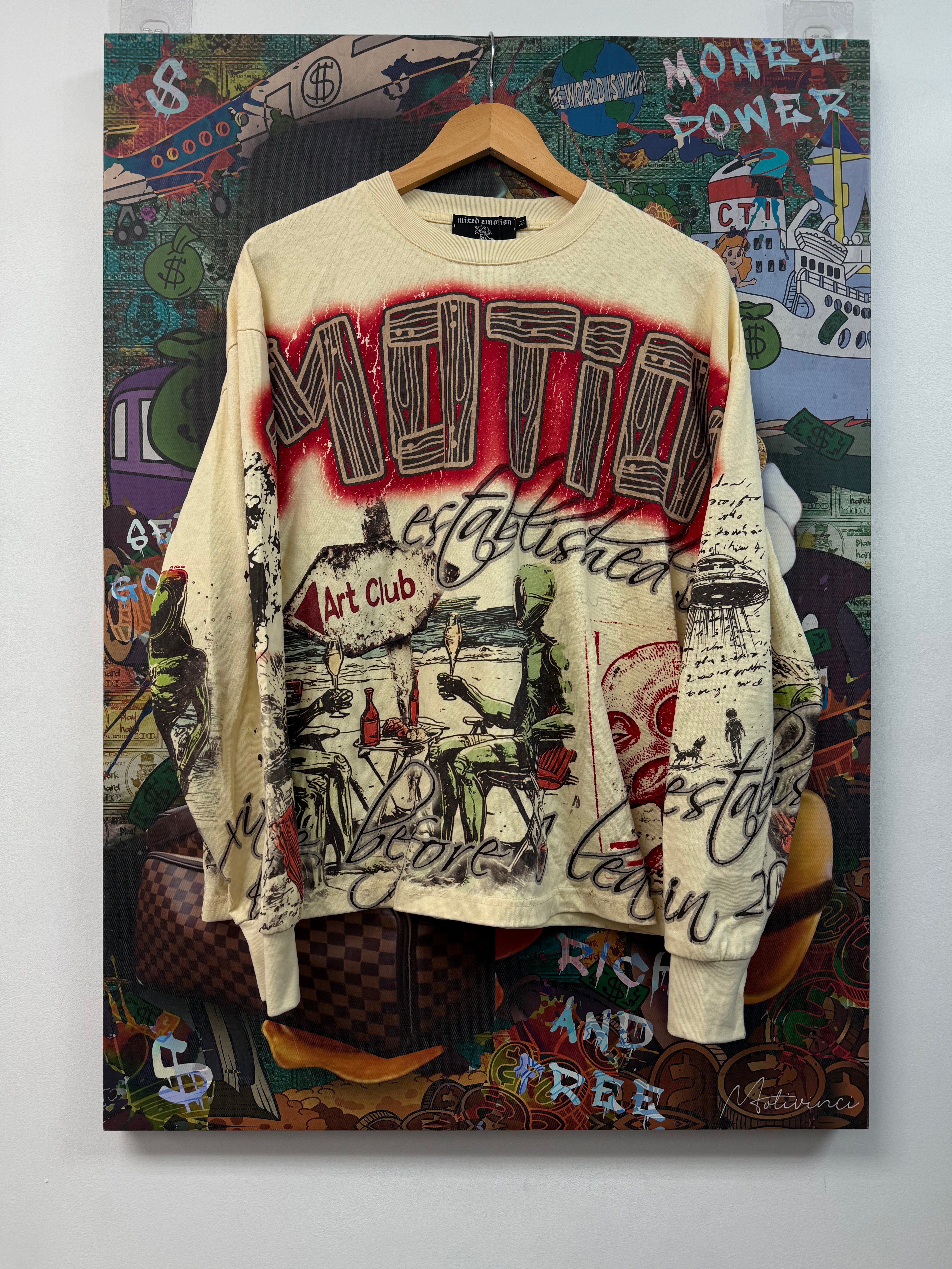 Mixed Emotions Cream Astro LS Shirt