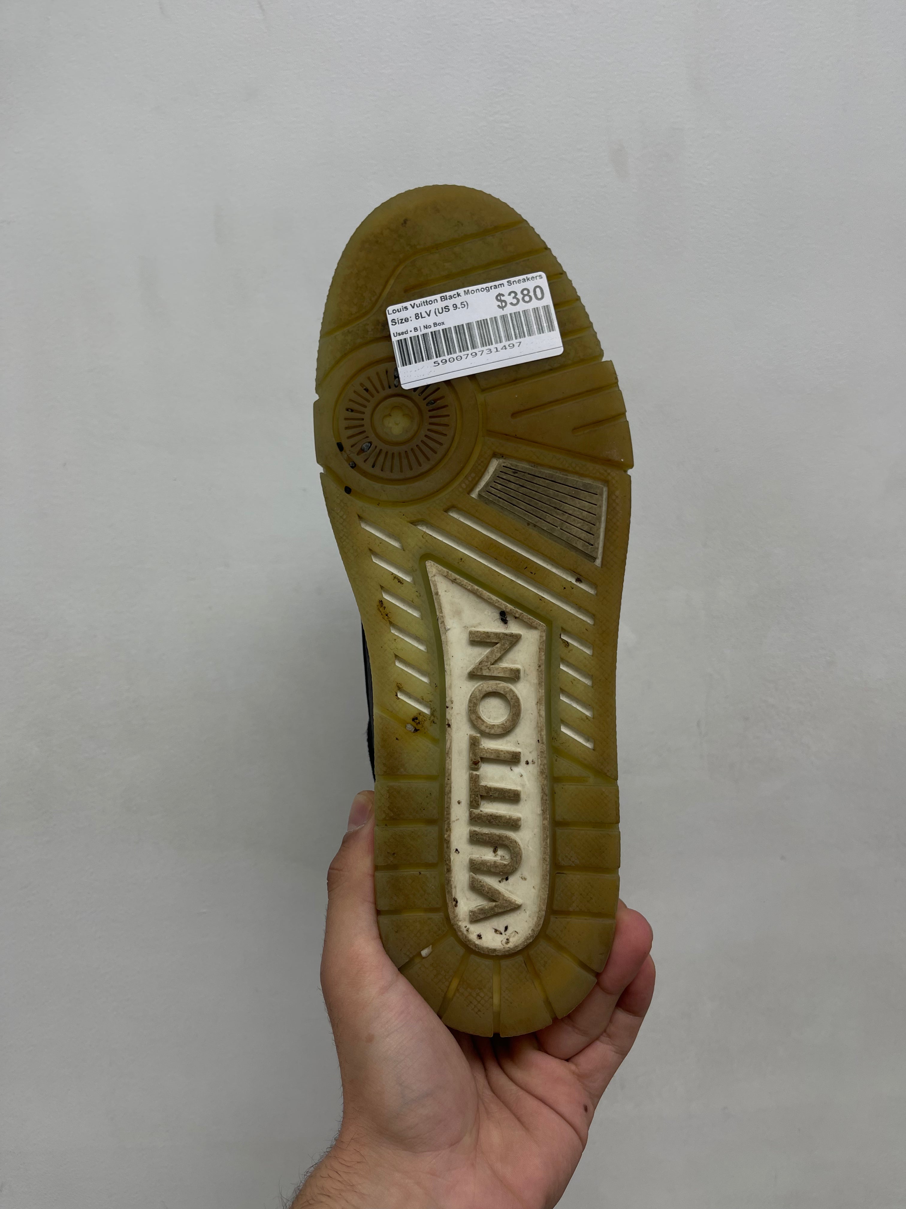 Louis Vuitton Black Monogram Sneakers