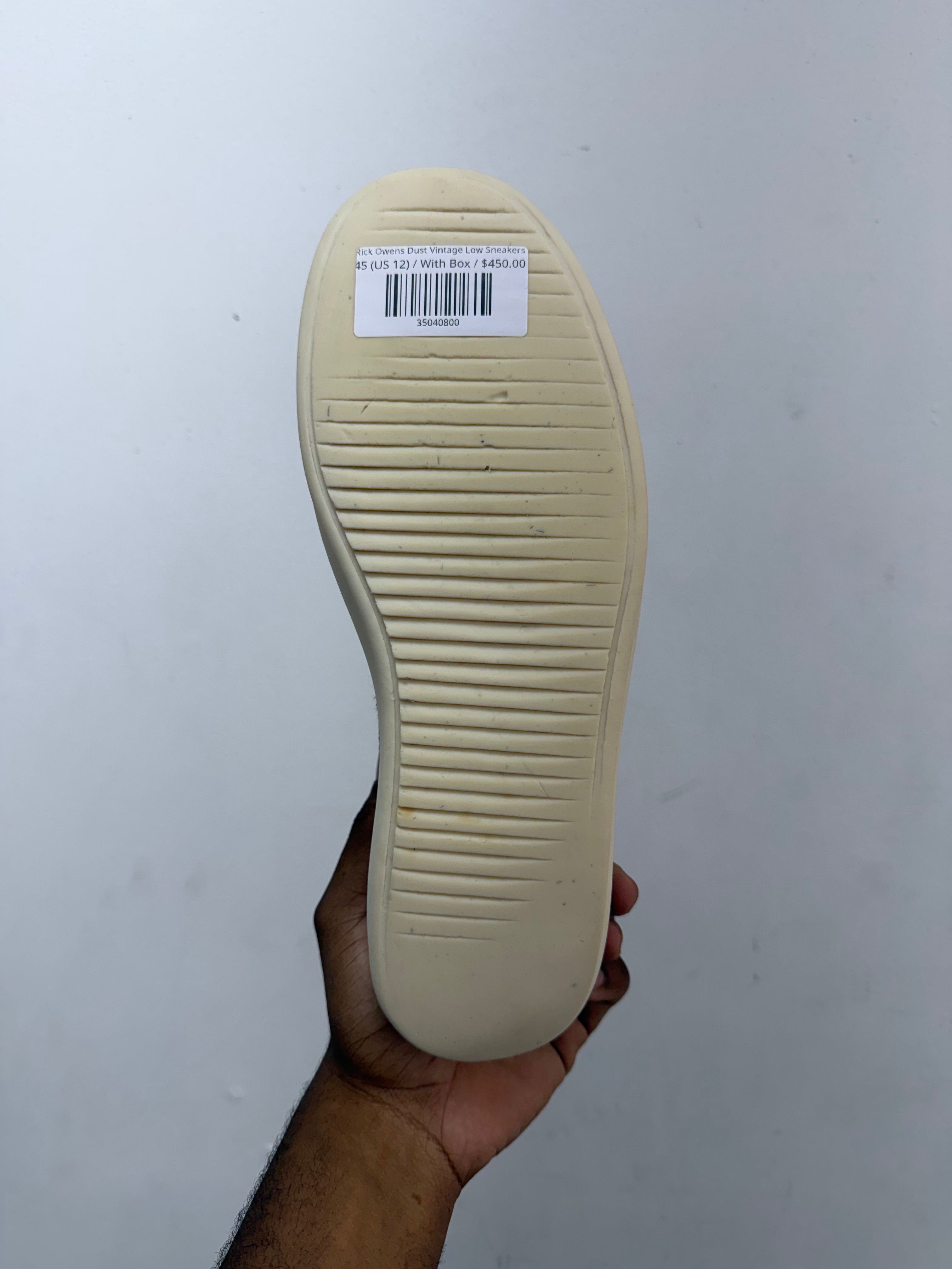 Rick Owens Dust Vintage Low Sneakers