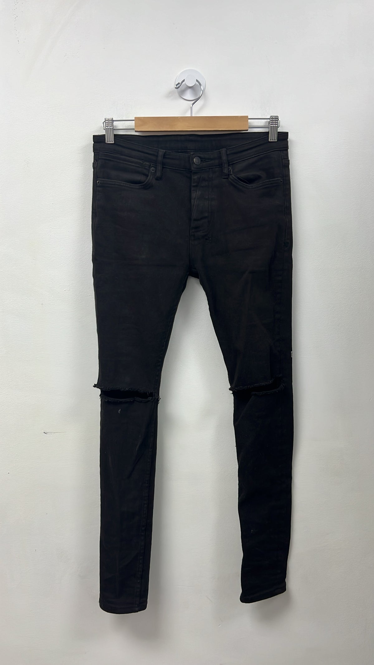 Ksubi Black Knee Ripped Jeans