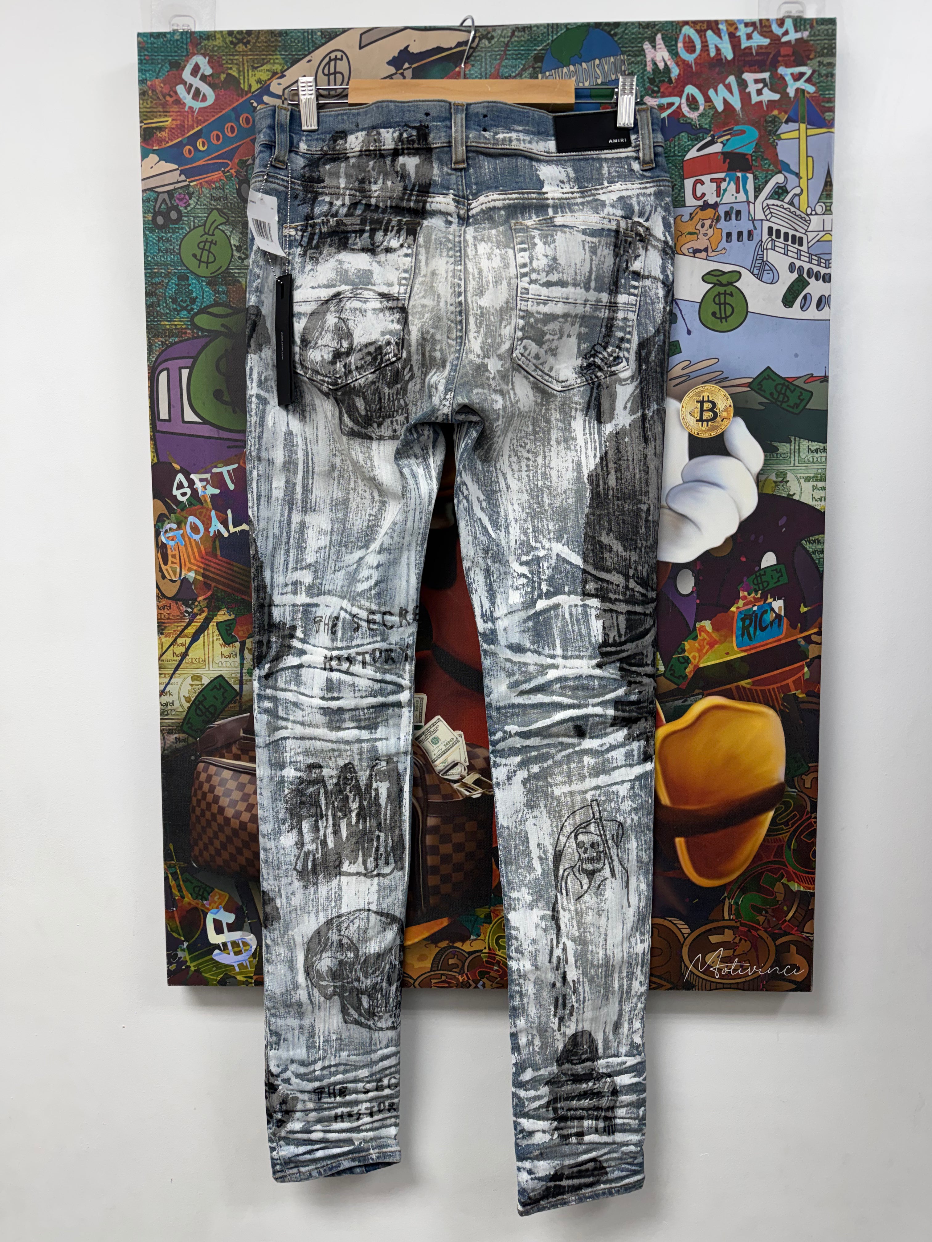 Amiri Light Wash Wes Lang Jeans