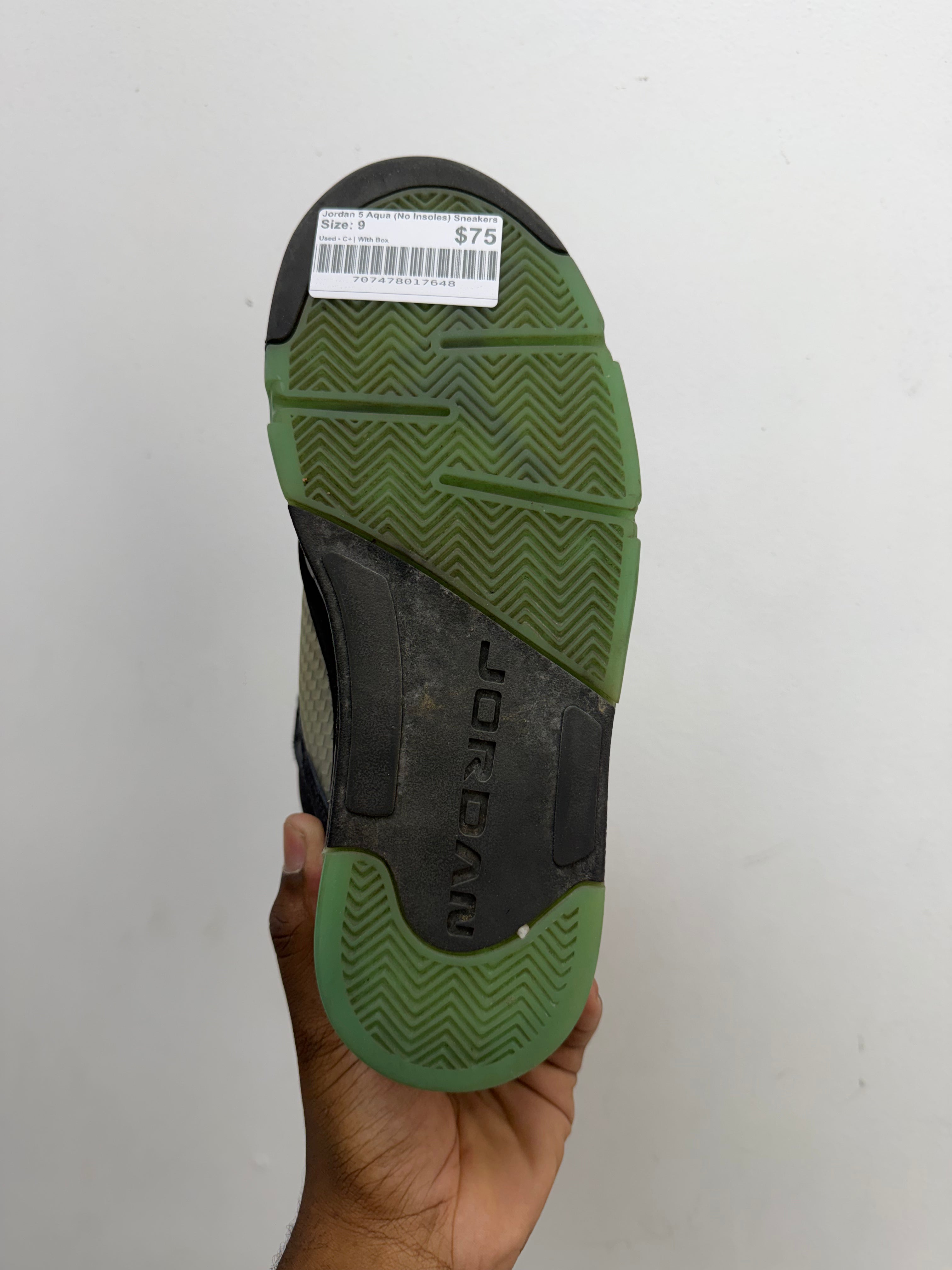Jordan 5 Aqua (No Insoles) Sneakers