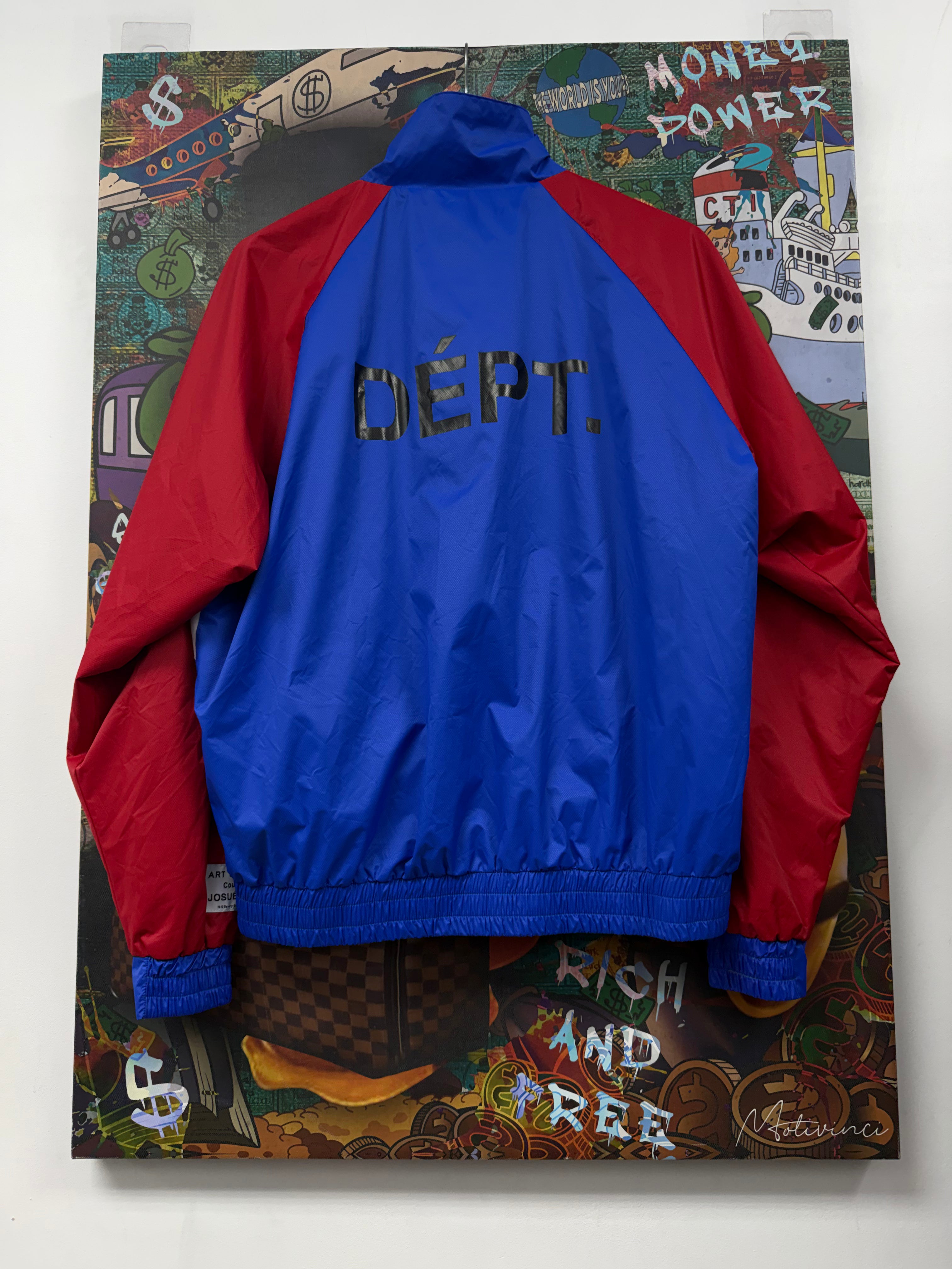 Gallery Dept Red Blue Windbreaker Jacket