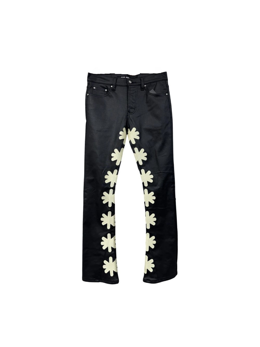 LOST SHDWS Wax Black & Bone Jeans