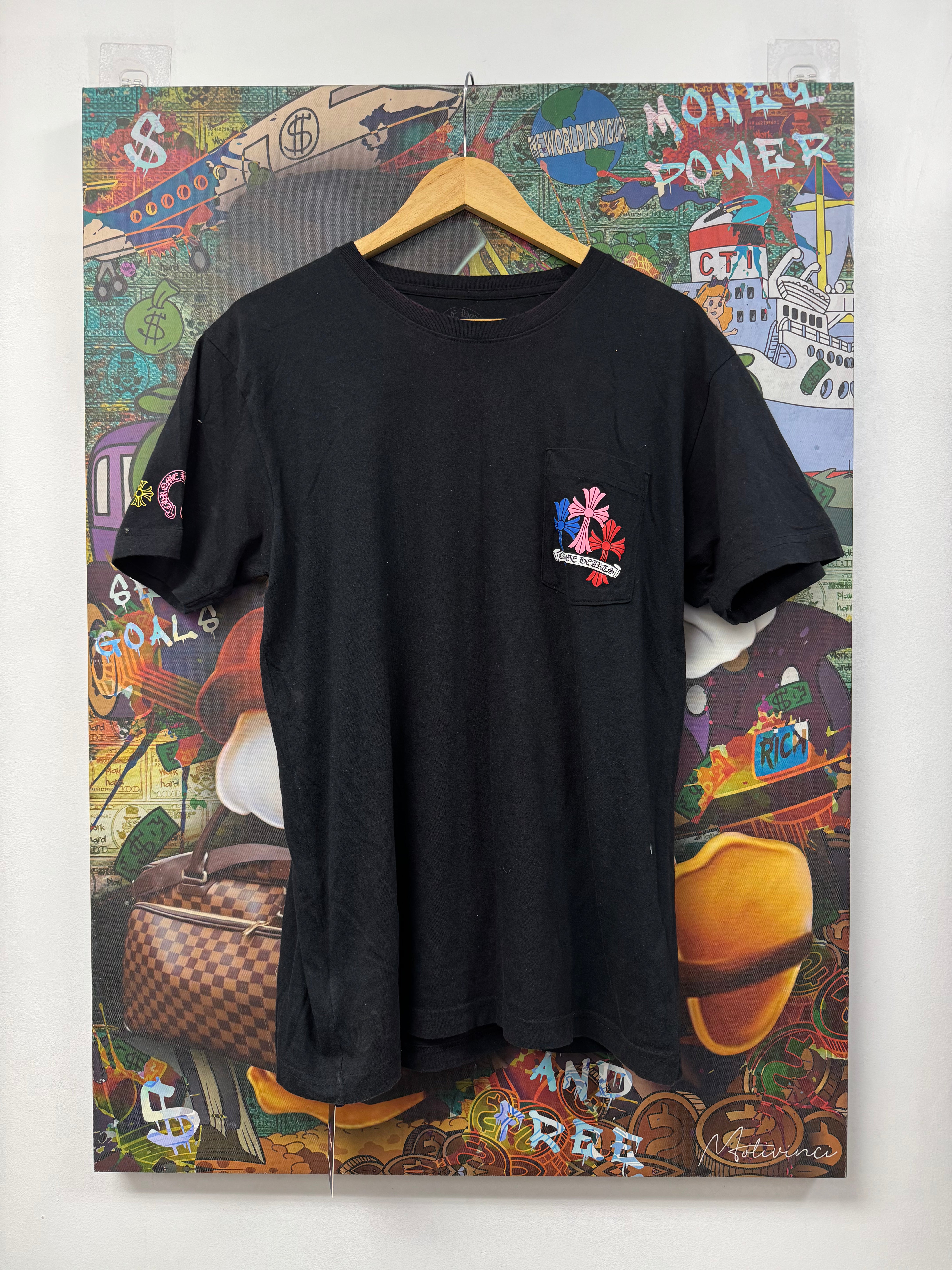 Chrome Hearts Black Multi Cross Tee