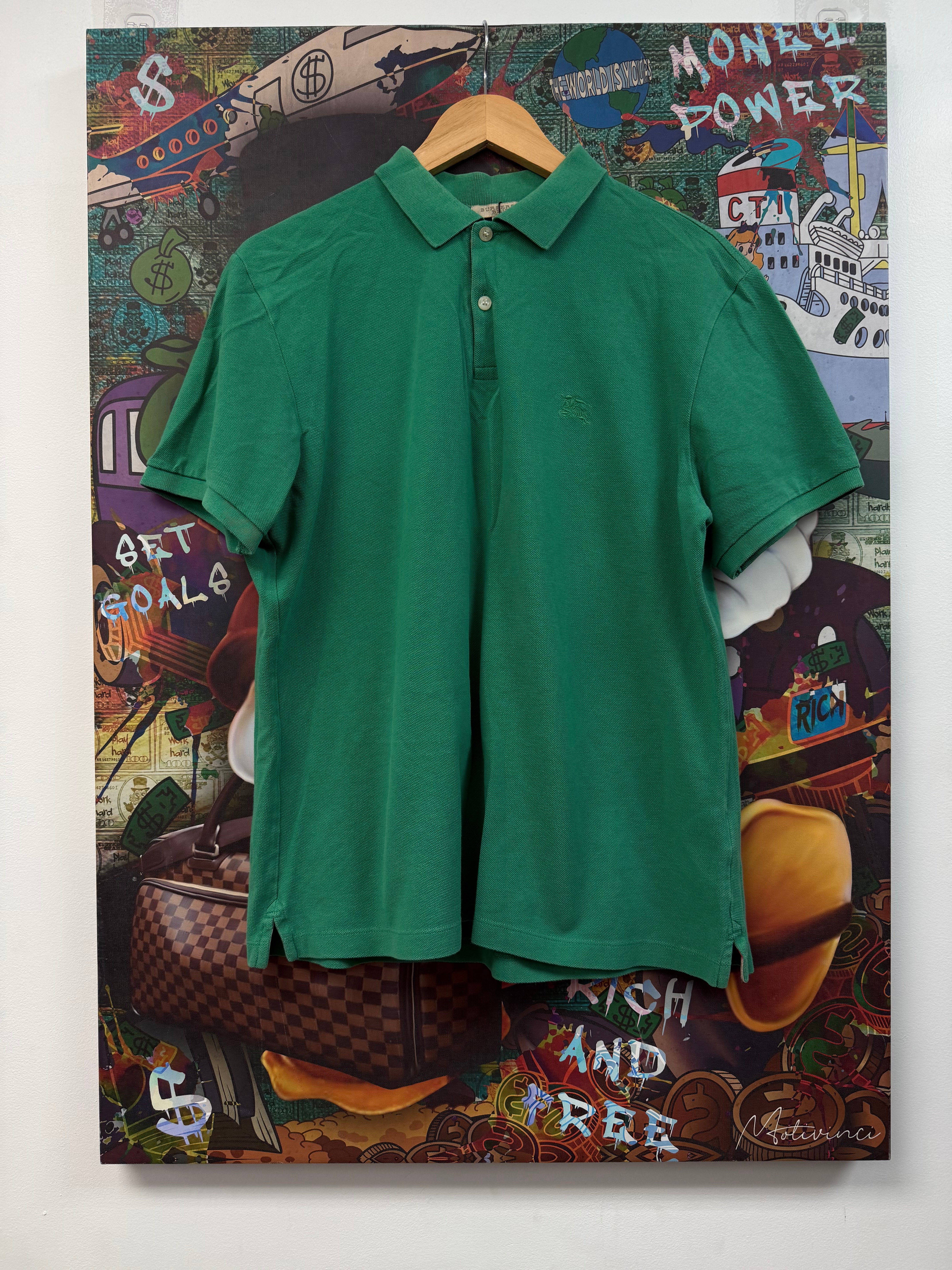 Burberry Green Polo