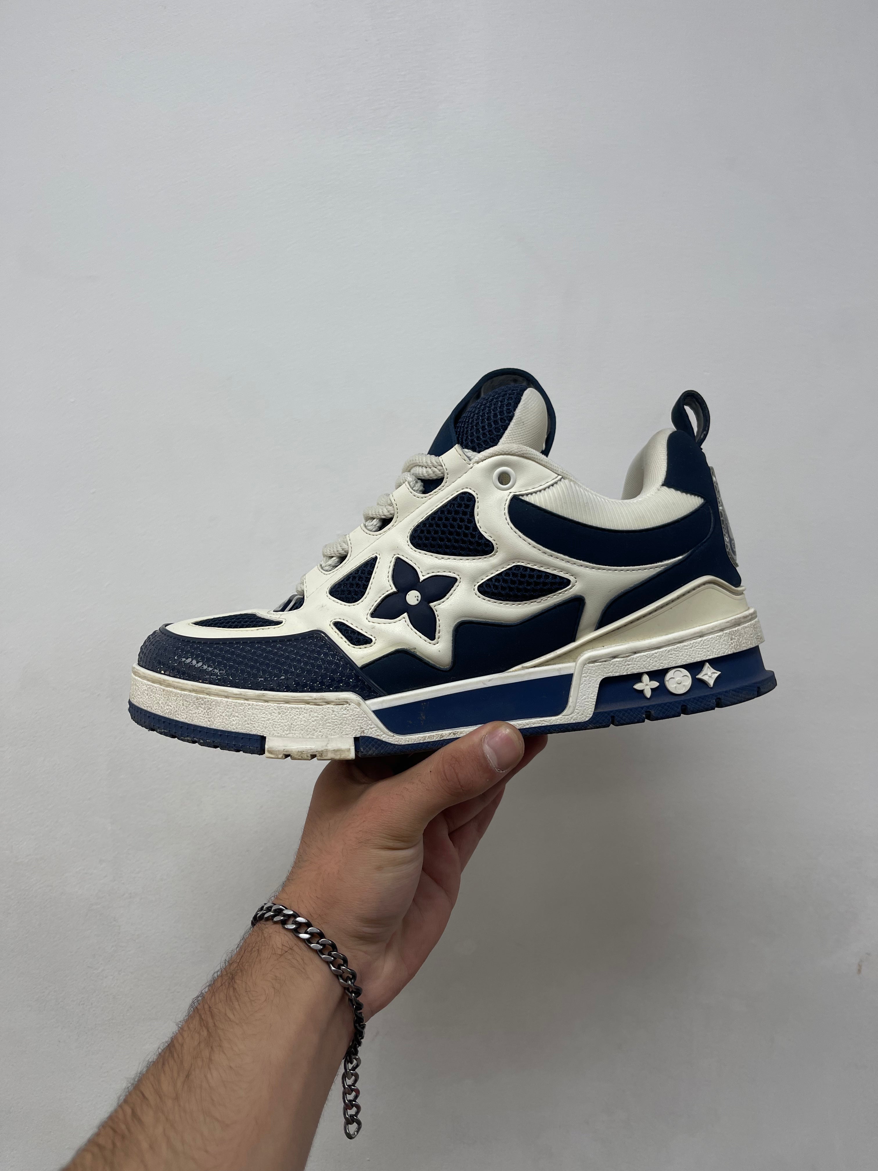 Louis Vuitton Navy Skate Sneakers