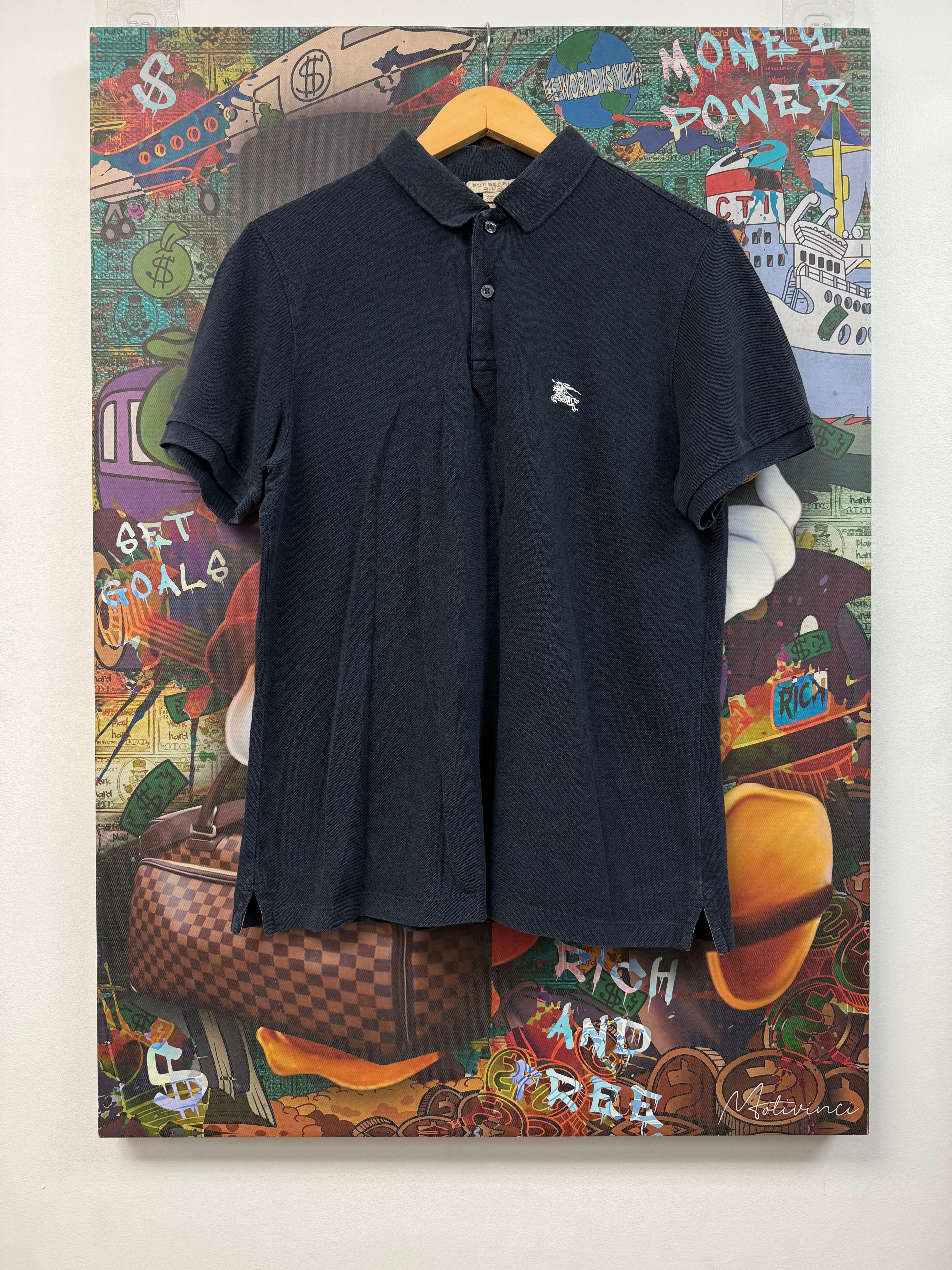 Burberry Navy Polo