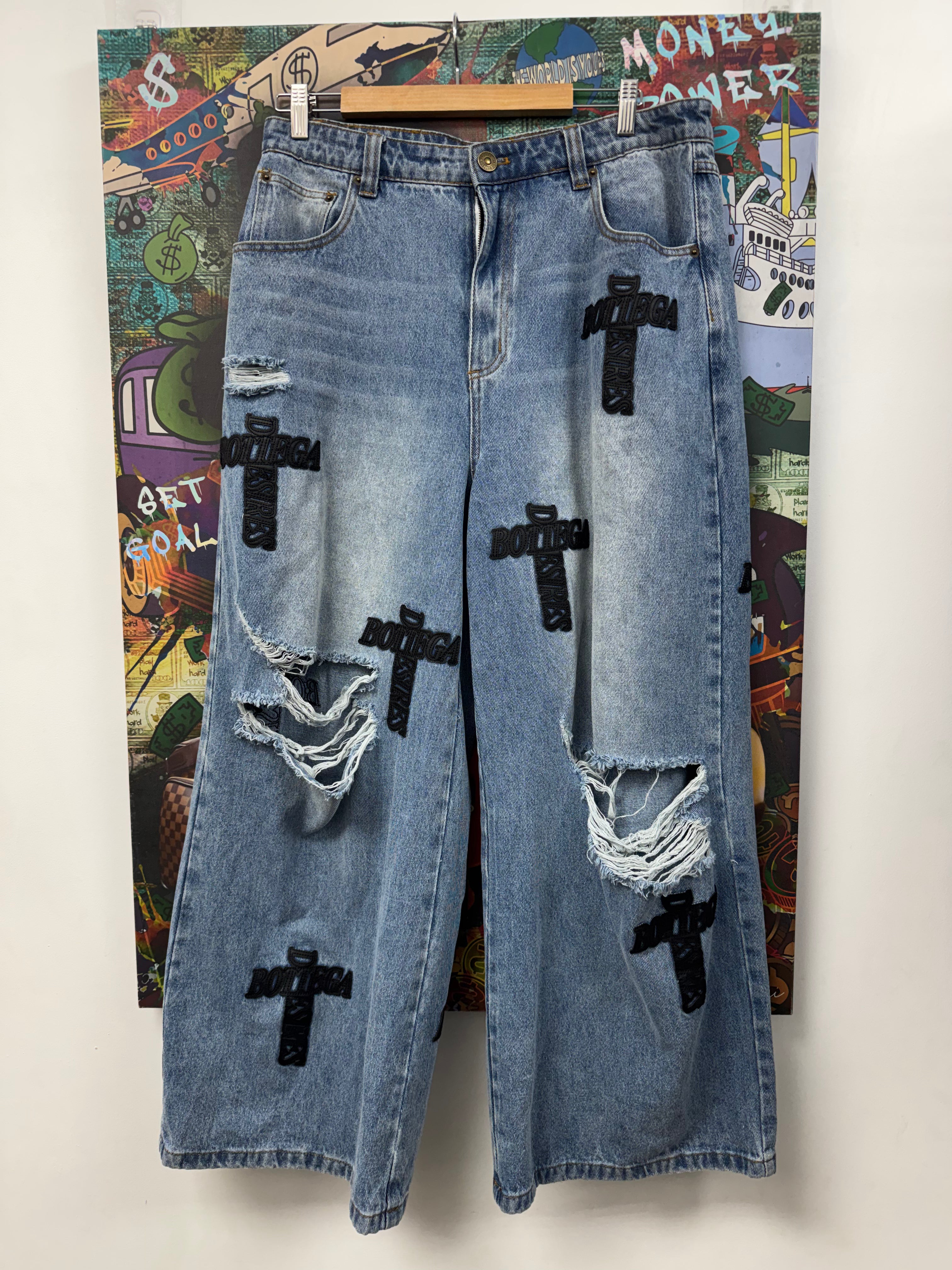Bottega Desires Light Wash Holy Grail Jeans