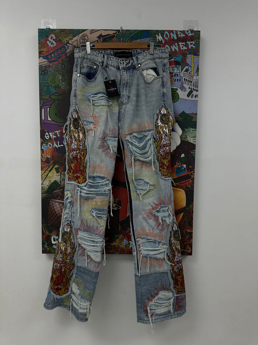 WDW Flame Window Jeans  Used 32 N/A