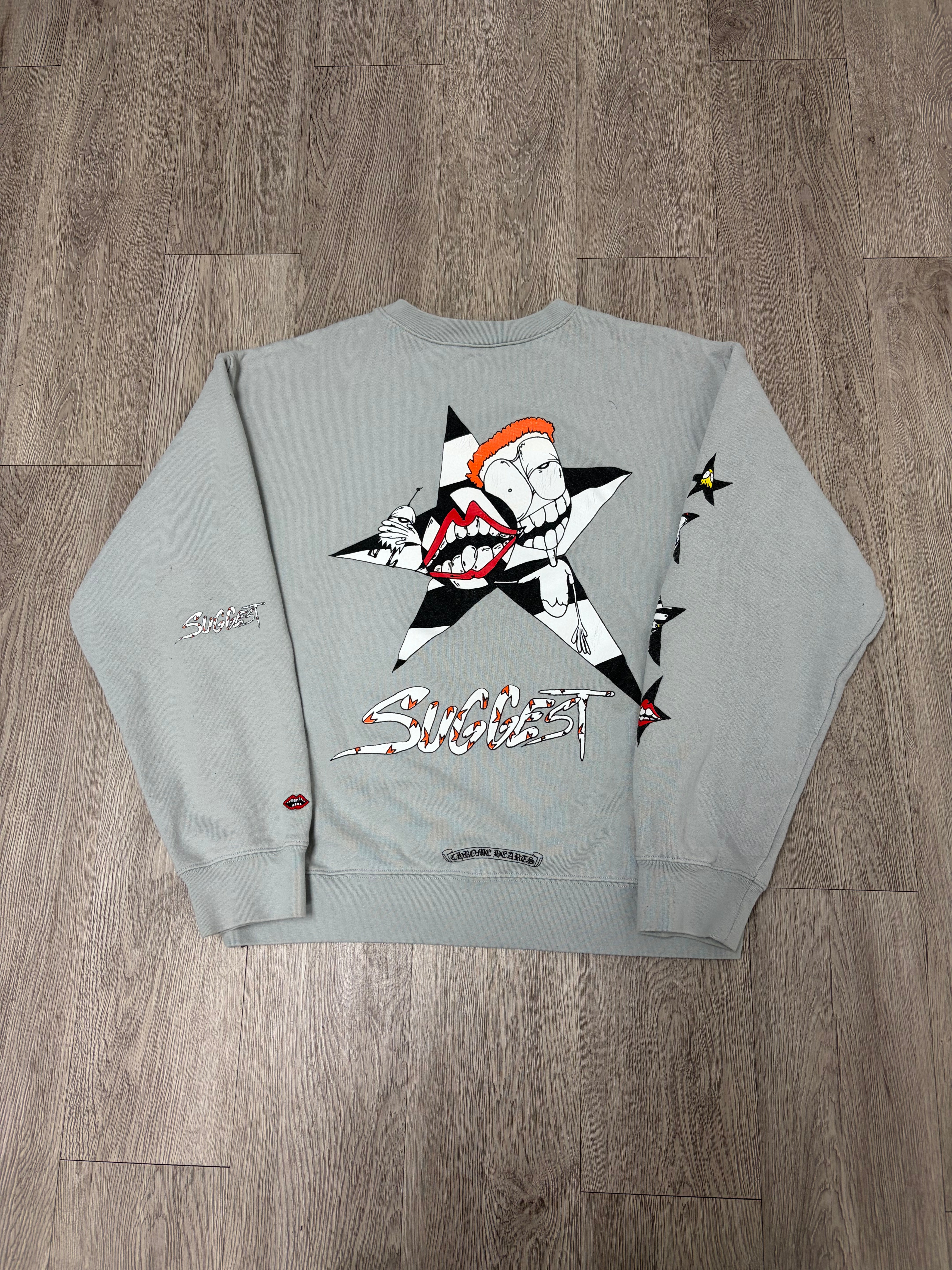 Chrome Hearts Matty Boy Grey Suggest Crewneck